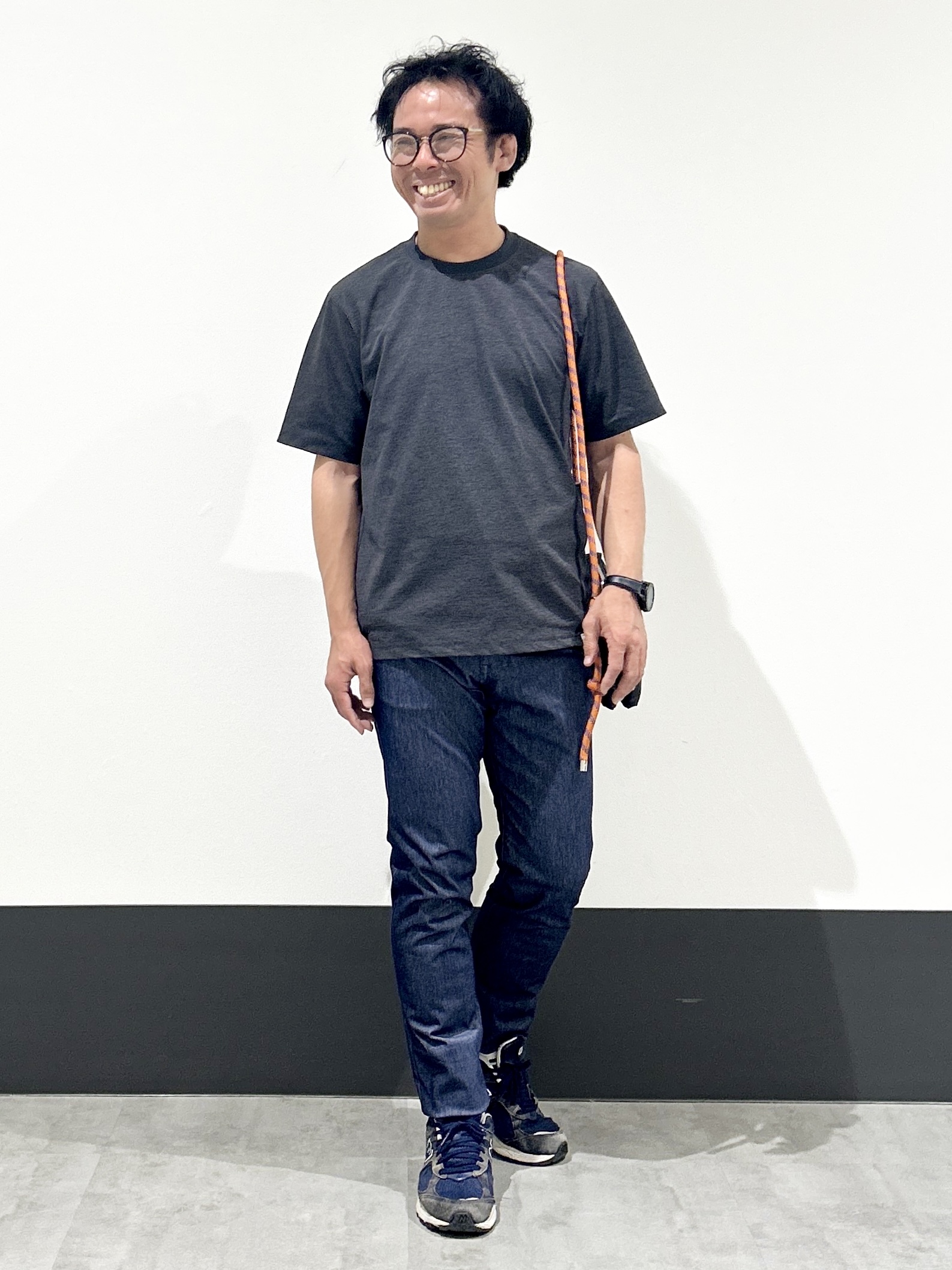 KENJI Iさんの「THE SHOP TK｜【新色追加＆再入荷!!】【接触冷感/吸水速乾/UVカット/透け防止/遮熱】BO-NO TEE/ボーノ」を使ったコーディネート