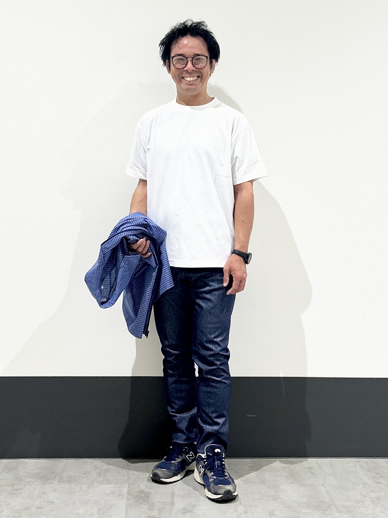 KENJI Iさんの「THE SHOP TK｜【セットアップ可／洗濯機OK】アソート ジップ半袖シャツ」を使ったコーディネート