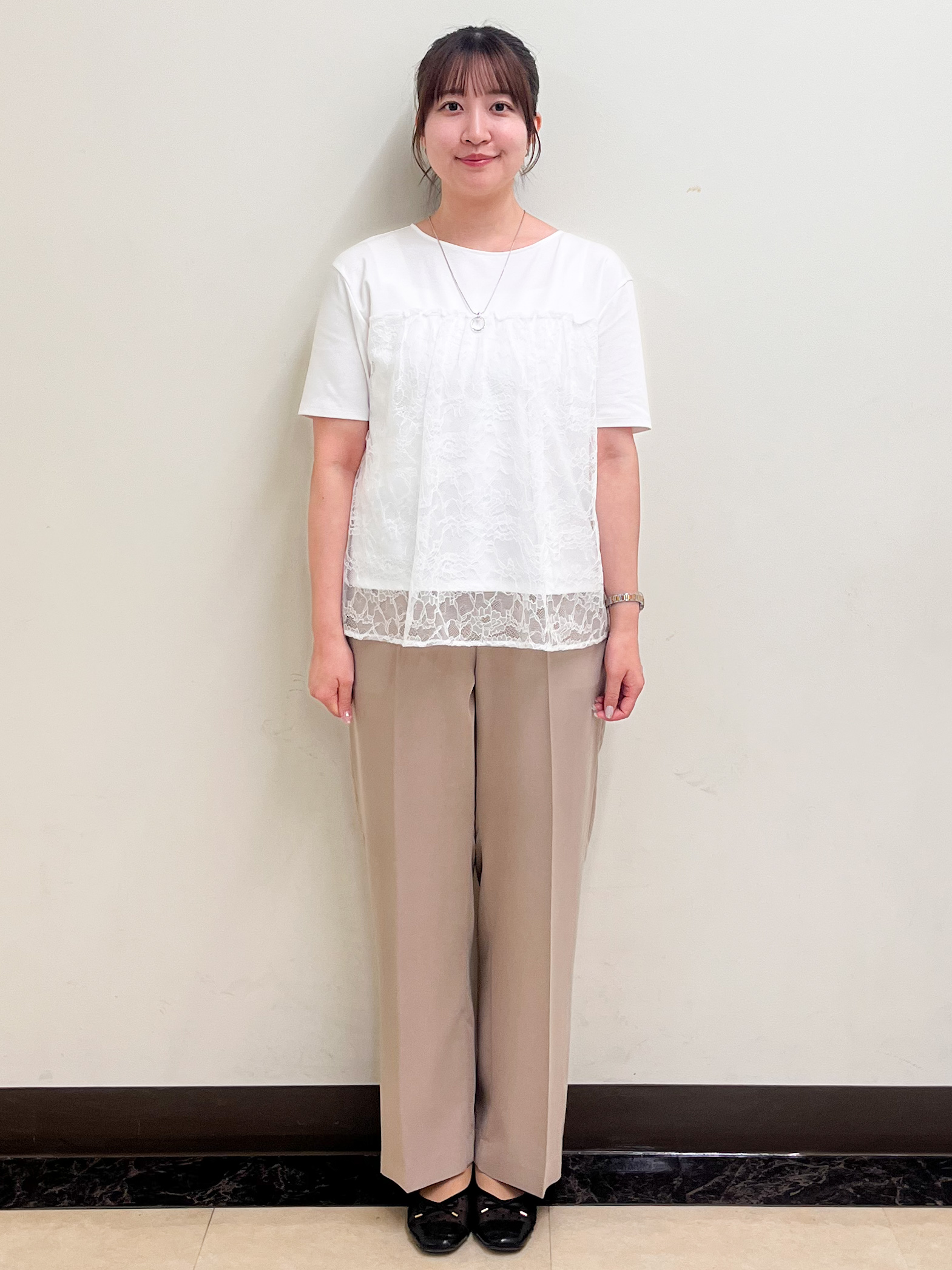 mikikoさんの「Reflect｜【UVカット／接触冷感／手洗い可】ラッセルレースプルオーバー」を使ったコーディネート
