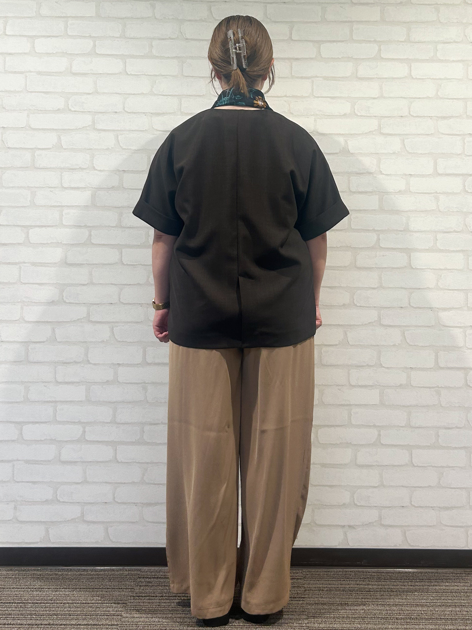 mochiさんの「OPAQUE.CLIP｜【接触冷感／吸水速乾／通気性】リネンライクジャケット《防シワ／洗濯機OK》」を使ったコーディネート