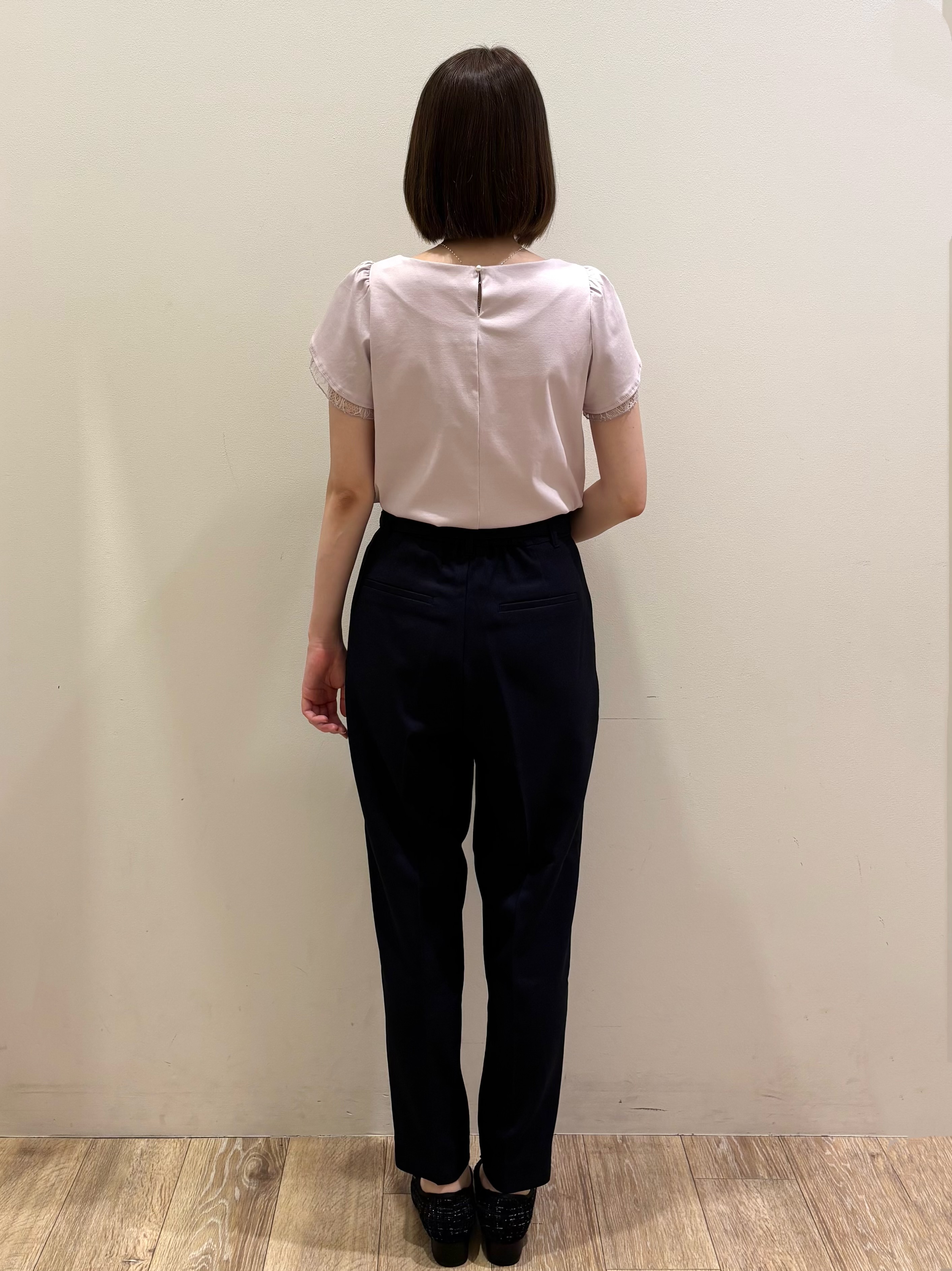honamiさんの「index｜【接触冷感／UVケア】ハートネックレースレイヤードトップス《洗濯機OK／6col》」を使ったコーディネート