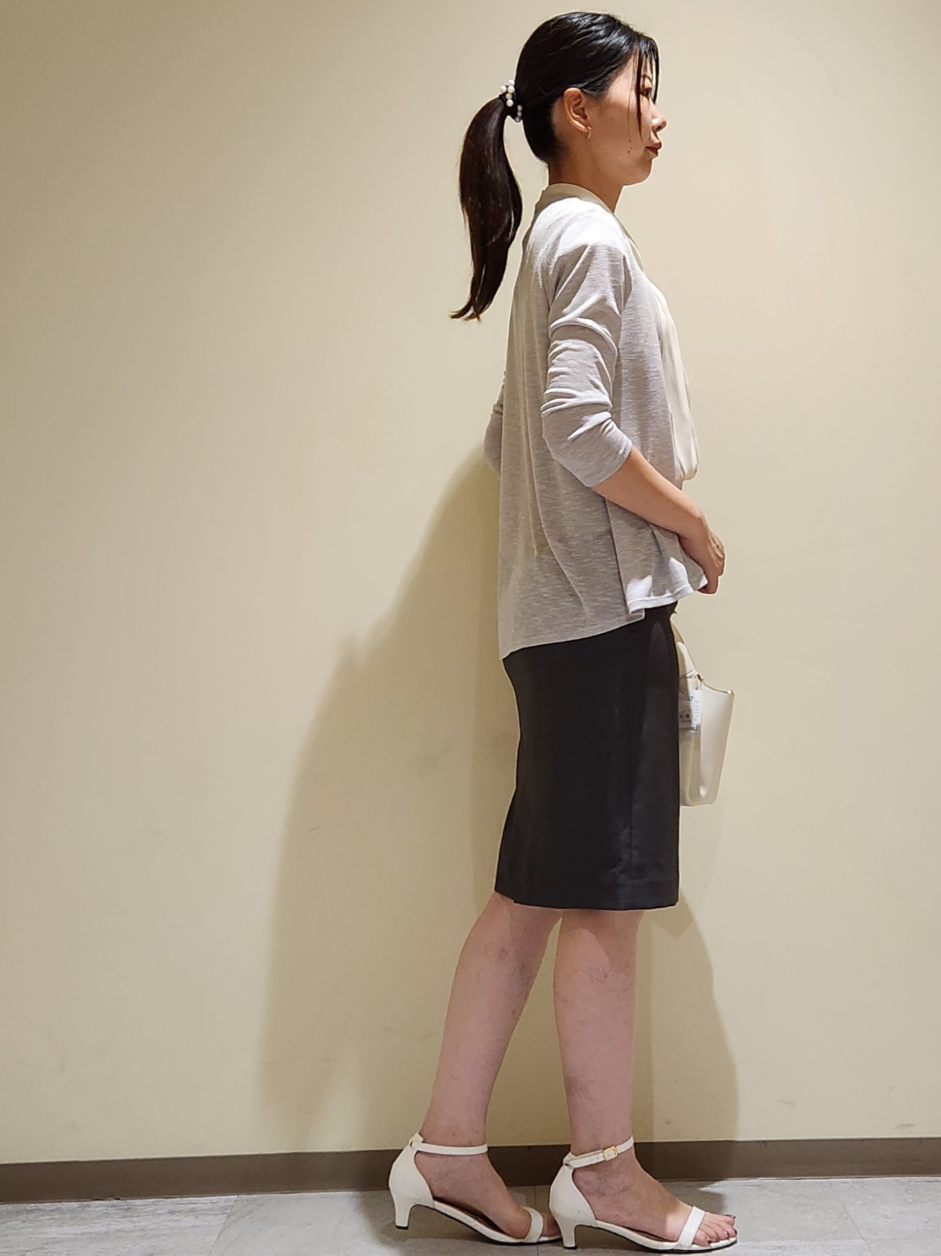 yukaさんの「COUP DE CHANCE｜【洗える】着流しカーディガン」を使ったコーディネート