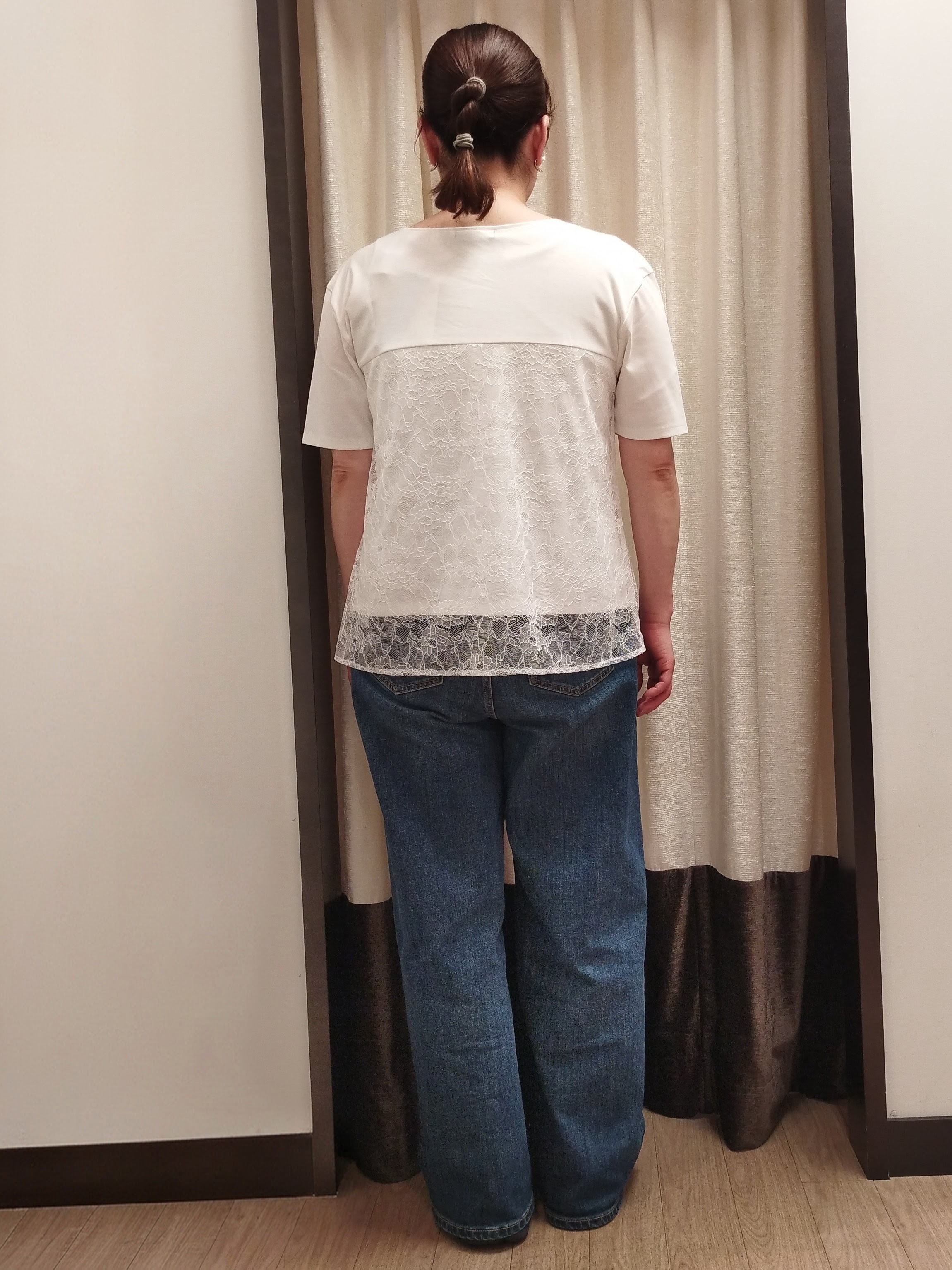 junさんの「Reflect｜【UVカット／接触冷感／手洗い可】ラッセルレースプルオーバー」を使ったコーディネート