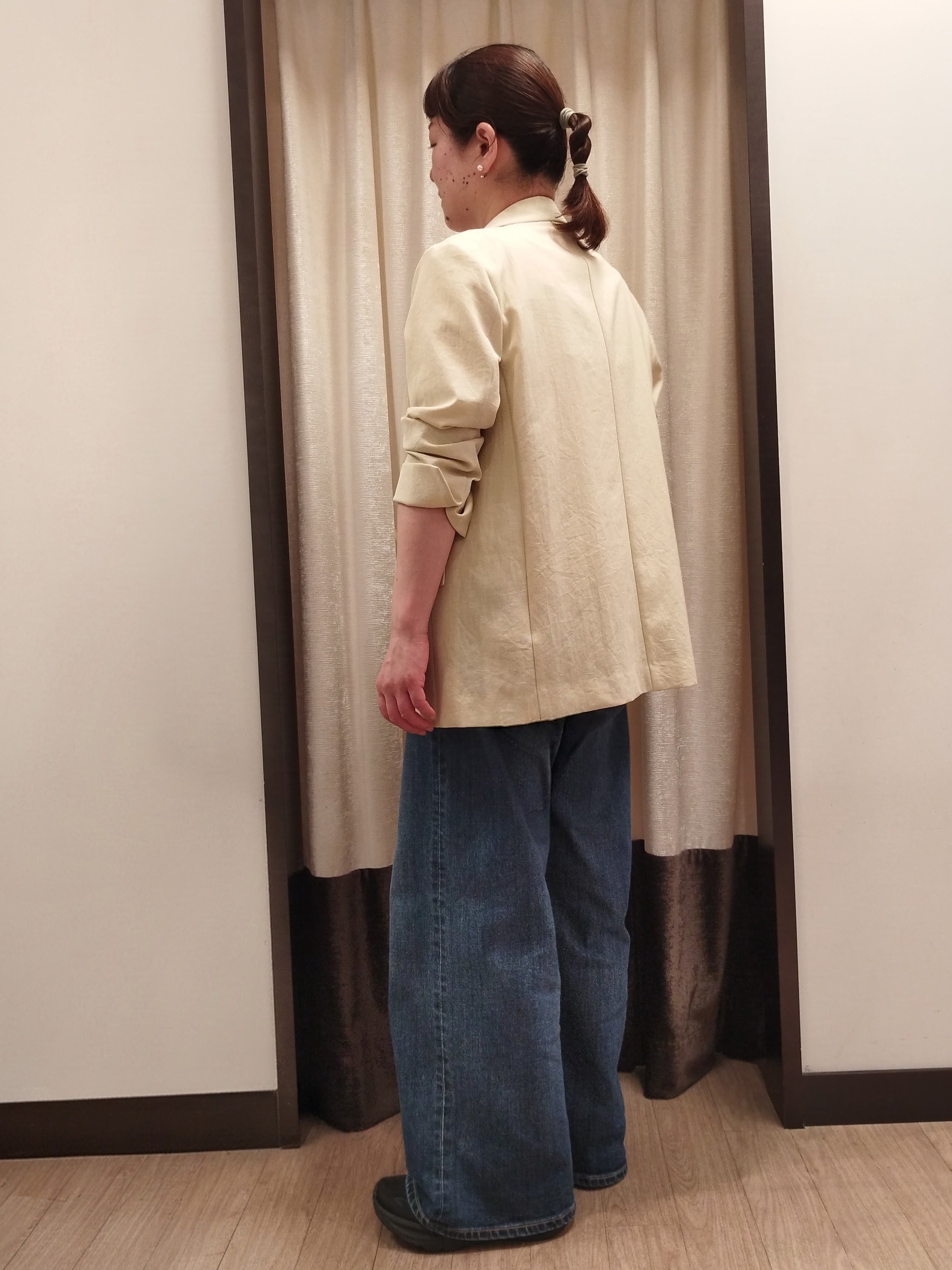 junさんの「Reflect｜コットンリネンテーラードジャケット」を使ったコーディネート