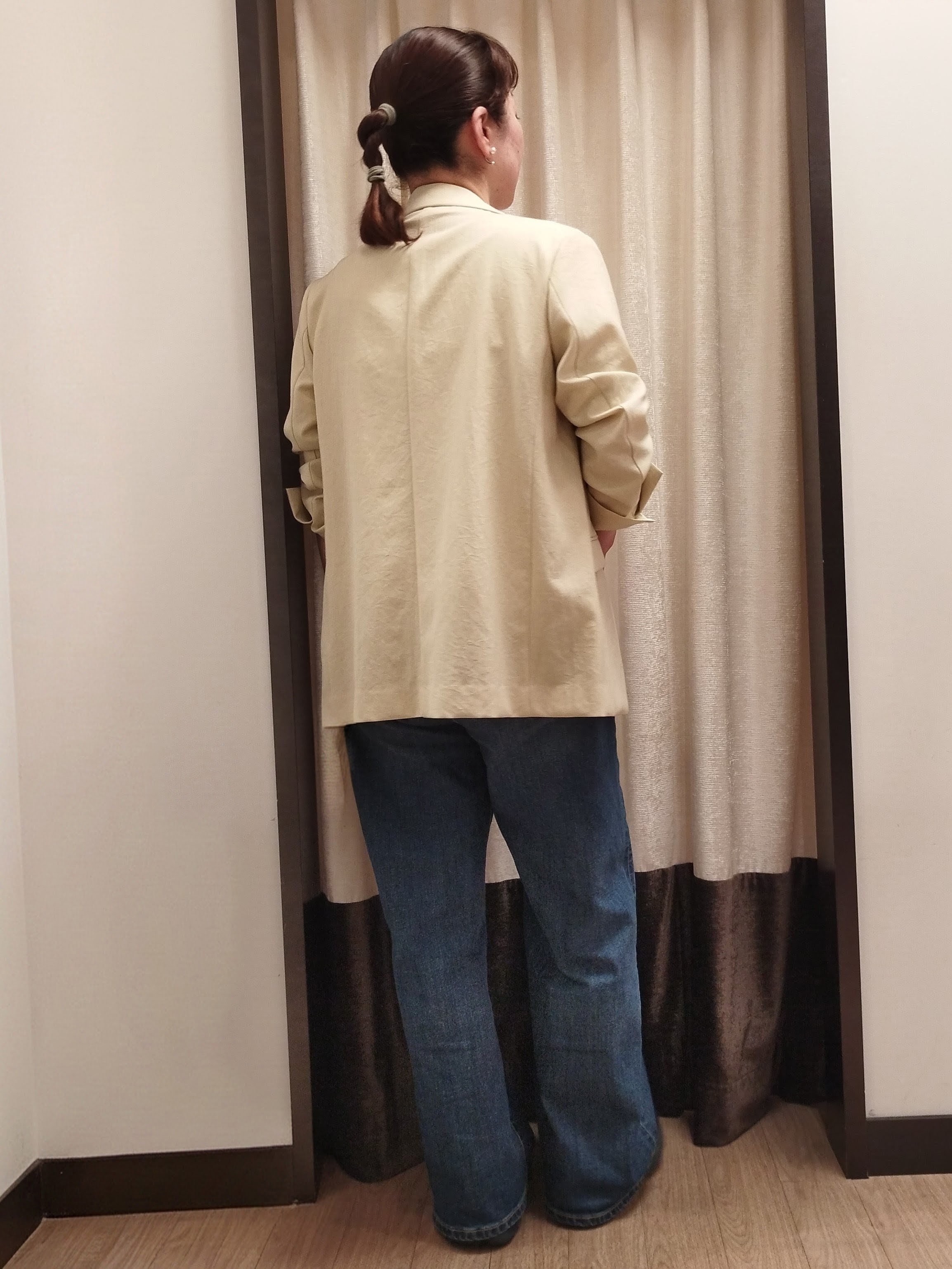 junさんの「Reflect｜コットンリネンテーラードジャケット」を使ったコーディネート