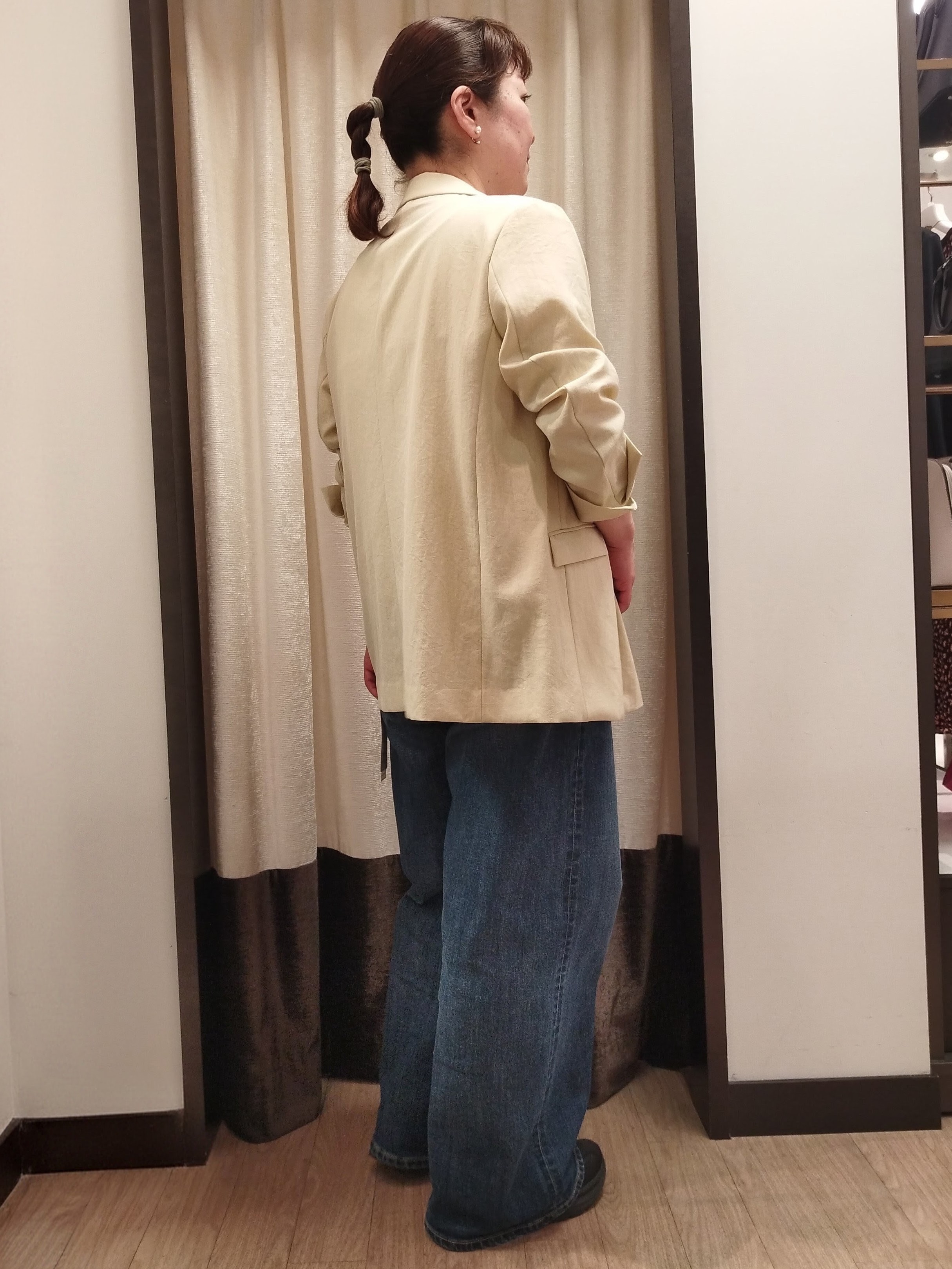 junさんの「Reflect｜コットンリネンテーラードジャケット」を使ったコーディネート