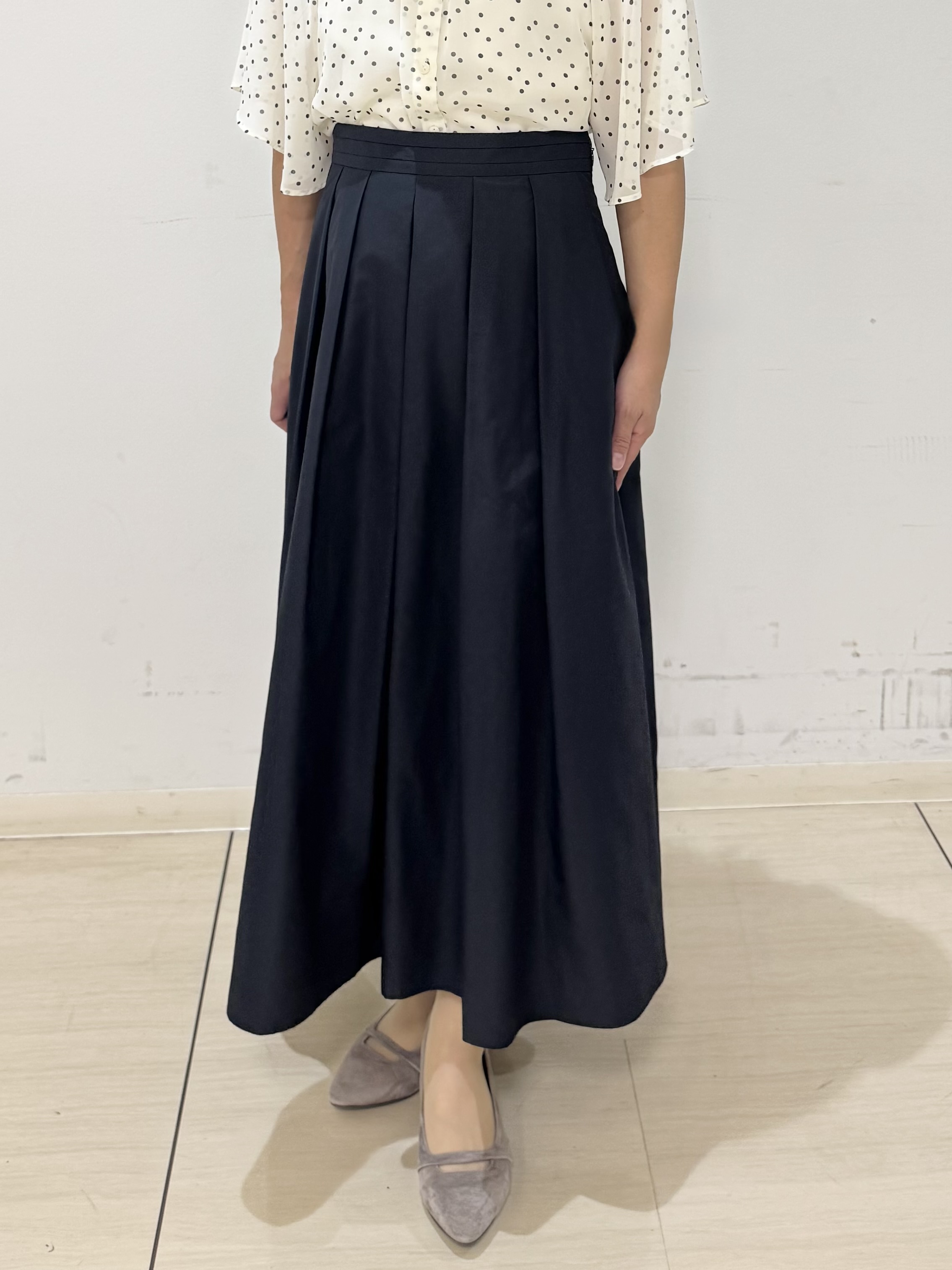 koyaさんの「Reflect｜【手洗い可】タックプリーツ フレアスカート」を使ったコーディネート