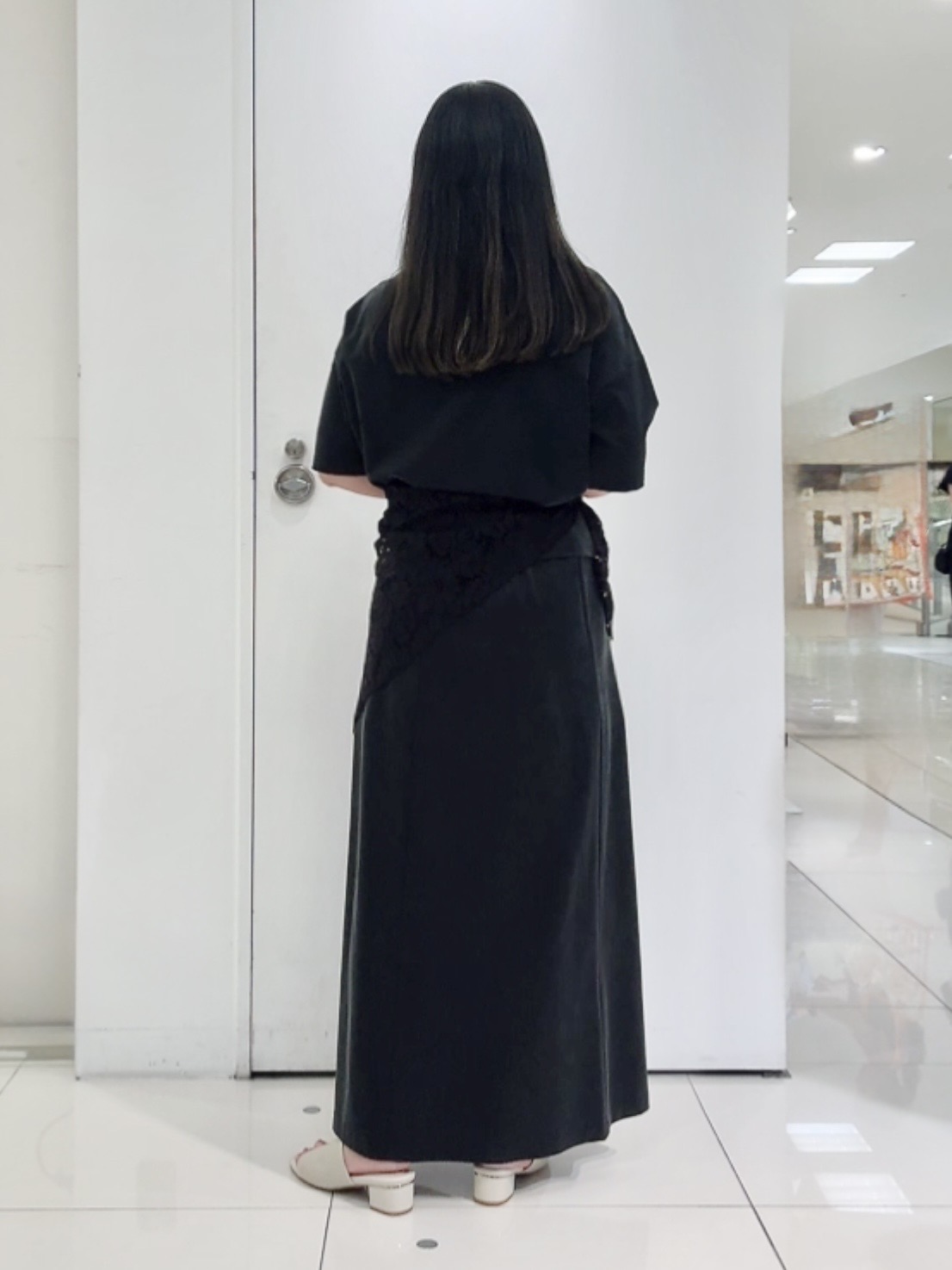 なかじさんの「UNTITLED｜【セットアップ可/接触冷感】ヴィンテージライク ロングスカート」を使ったコーディネート