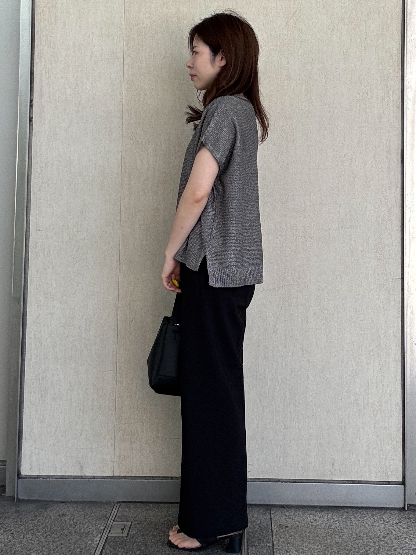 えみさんの「OPAQUE.CLIP｜ラメメッシュニット【洗濯機OK／抗ピル】」を使ったコーディネート