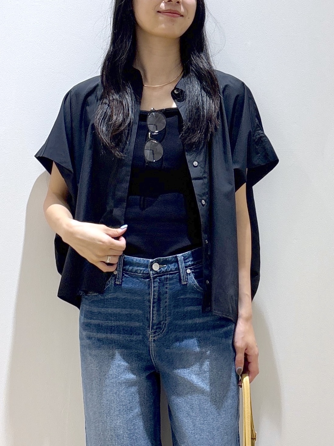 sachikoさんの「OPAQUE.CLIP｜タックニュアンスフォルムシャツ【洗濯機OK】」を使ったコーディネート