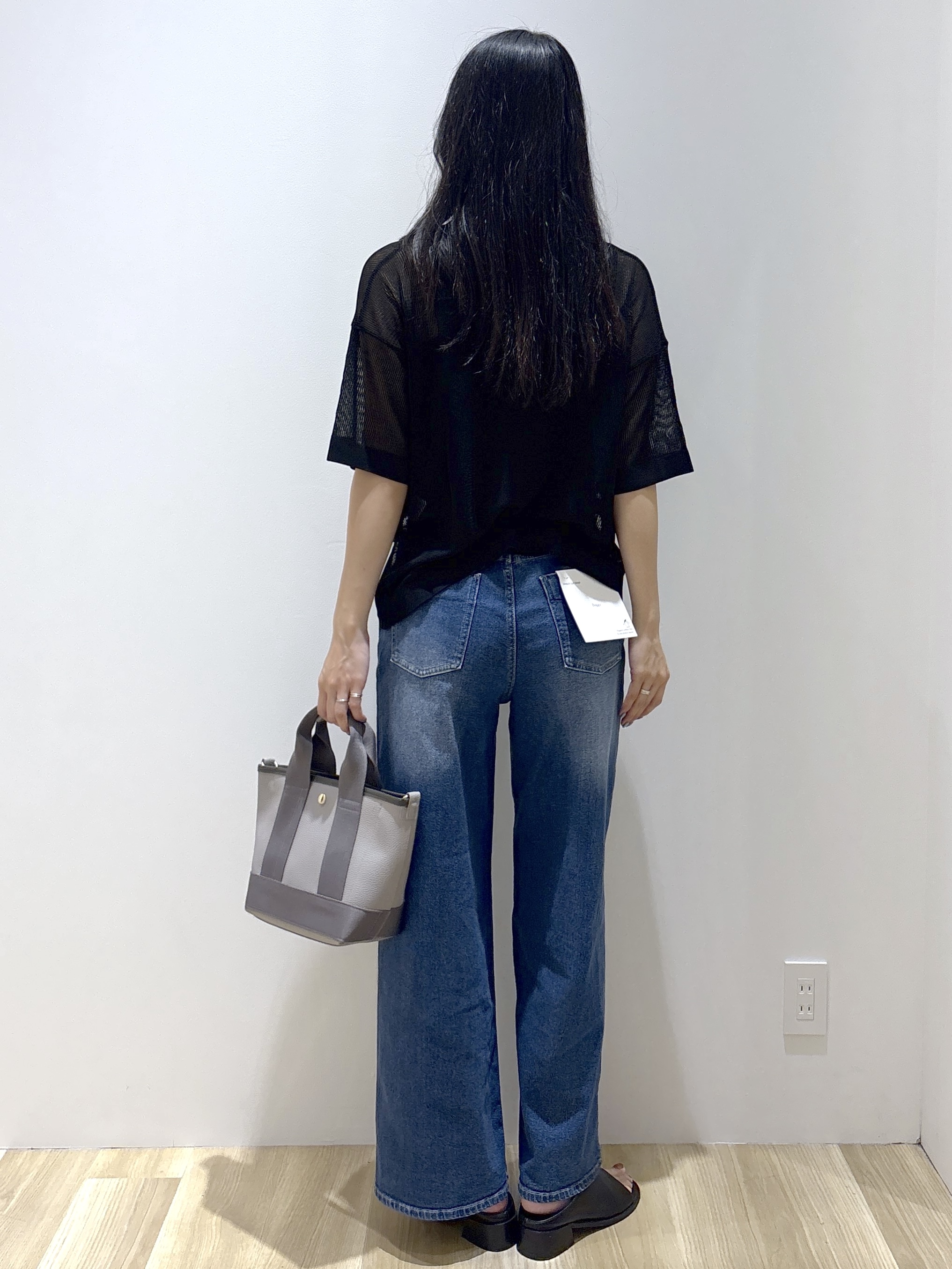 sachikoさんの「OPAQUE.CLIP｜メッシュスキッパーポロニット【UVケア／洗濯機OK】」を使ったコーディネート