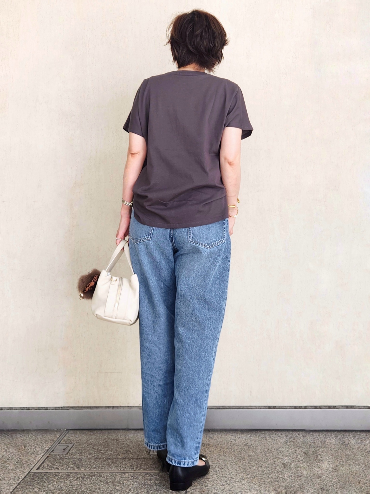 milkyさんの「OPAQUE.CLIP｜フォトプリントTシャツ【洗濯機OK】」を使ったコーディネート