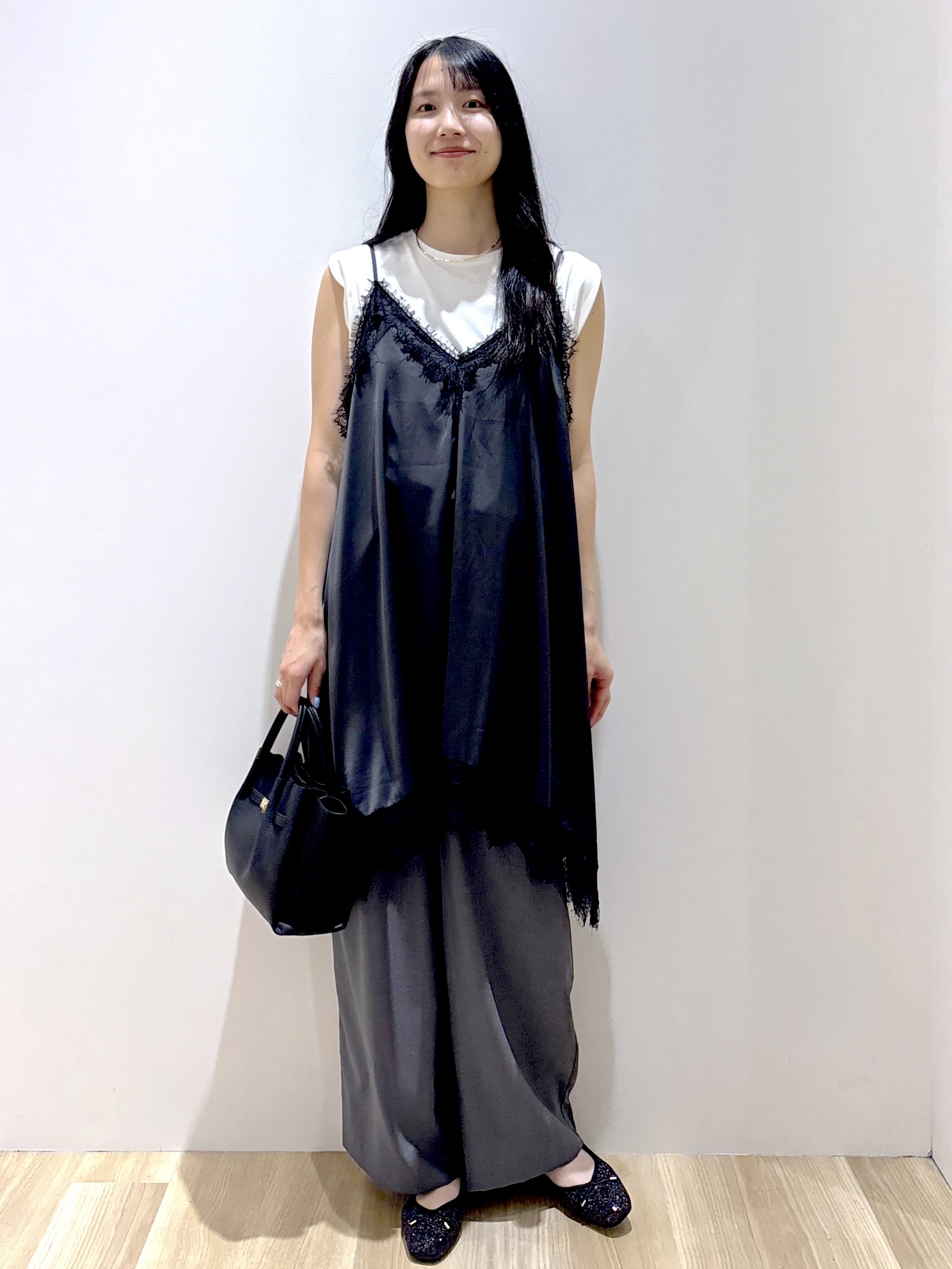 sachikoさんの「OPAQUE.CLIP｜【UV／接触冷感】スーパーアイス ノースリーブカットソー《洗濯機OK》」を使ったコーディネート
