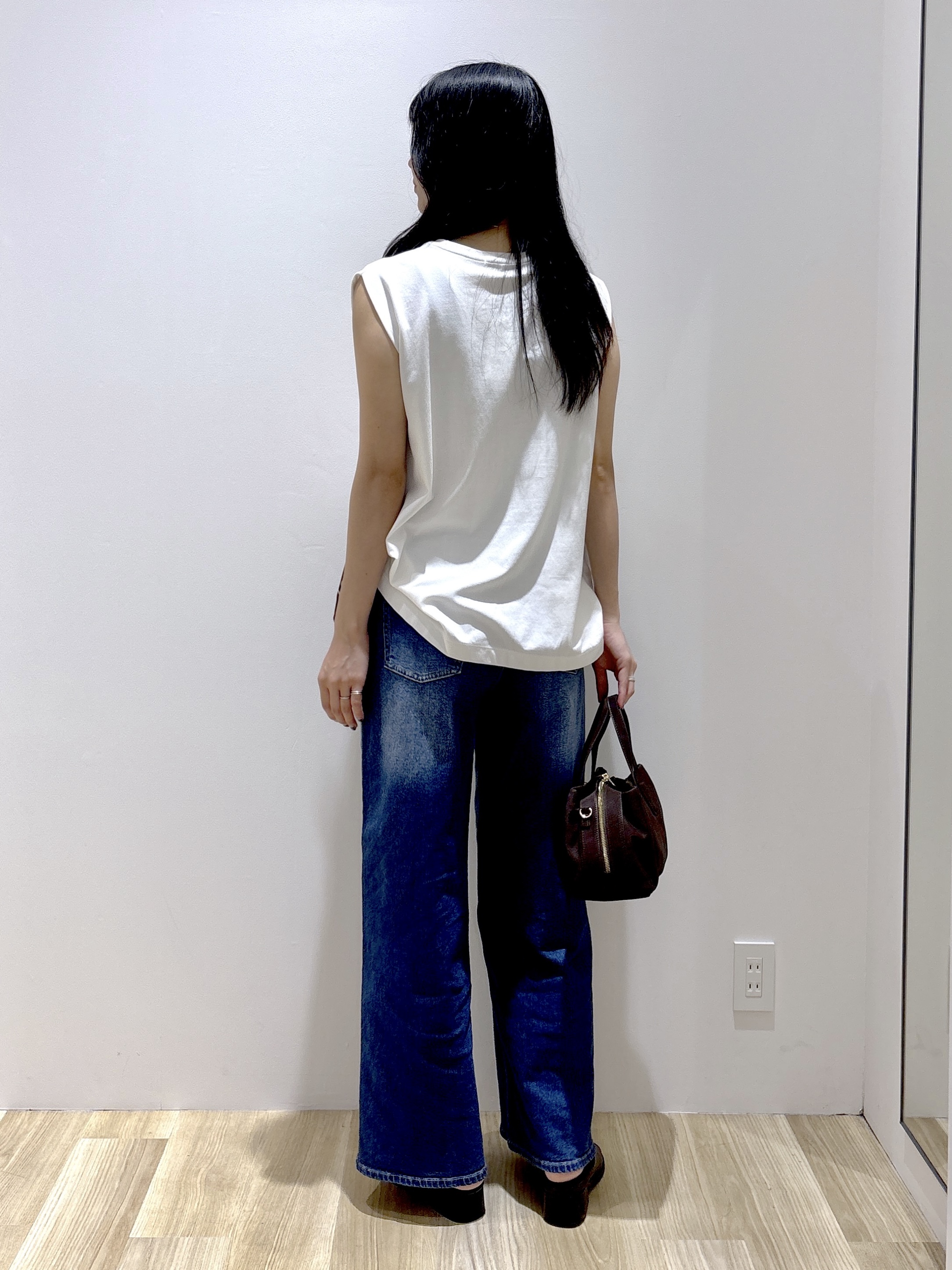 sachikoさんの「OPAQUE.CLIP｜【UV／接触冷感】スーパーアイス ノースリーブカットソー《洗濯機OK》」を使ったコーディネート