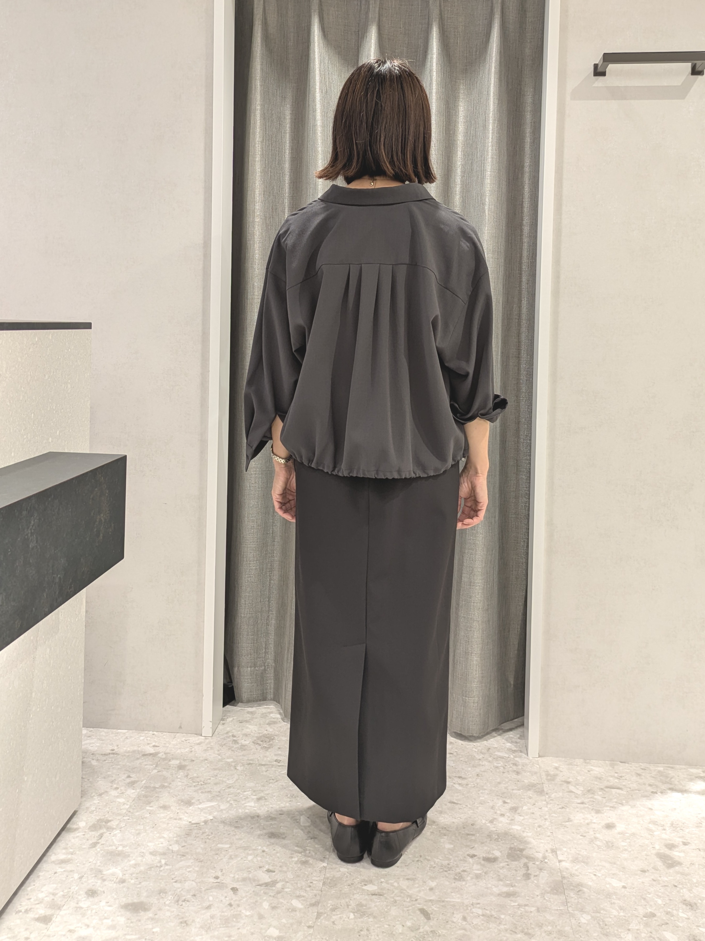 yukariさんの「UNTITLED｜【セットアップ可/UVカット/接触冷感】エアリークールドロストシャツ」を使ったコーディネート