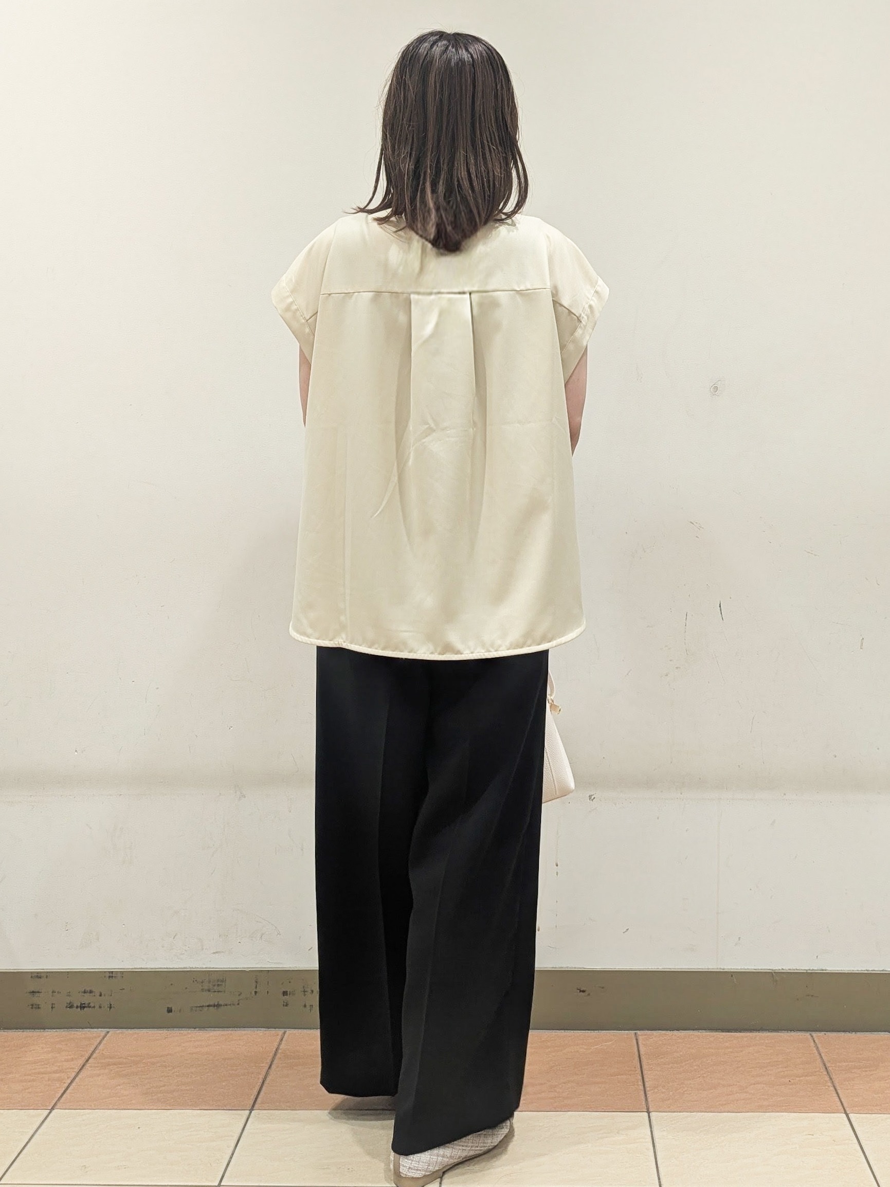 Miさんの「OPAQUE.CLIP｜フロントレースブラウス【洗濯機OK】」を使ったコーディネート