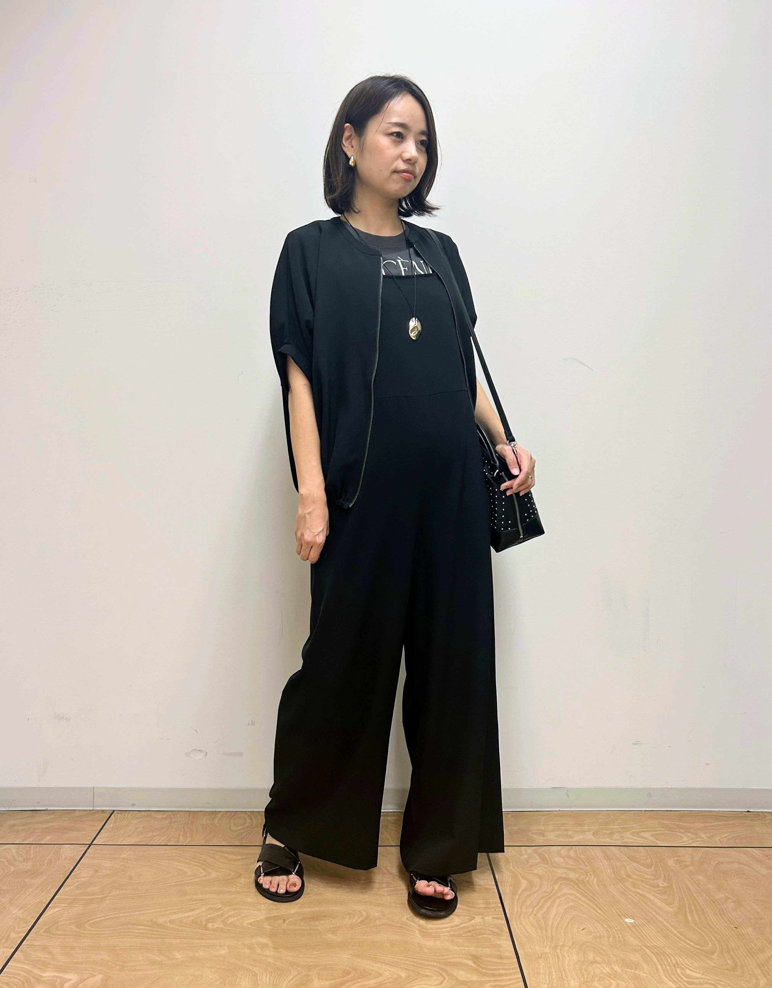 レイさんの「INDIVI｜【夏羽織り/着る日傘】ドルマンフォルムブルゾン」を使ったコーディネート