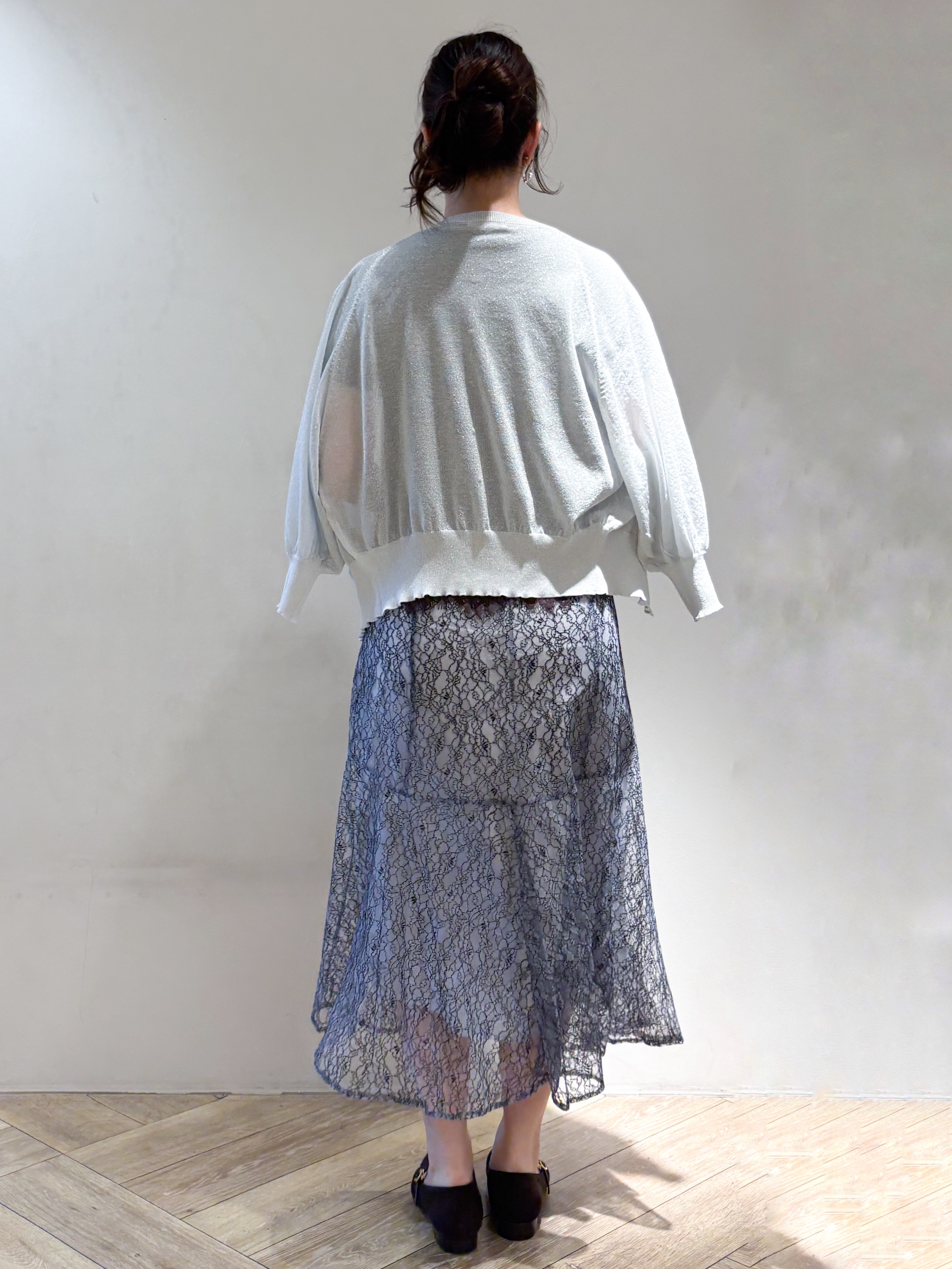 sayaさんの「index｜【接触冷感／UVケア】裾レースロゴTシャツ《洗濯機OK／S-3L》」を使ったコーディネート