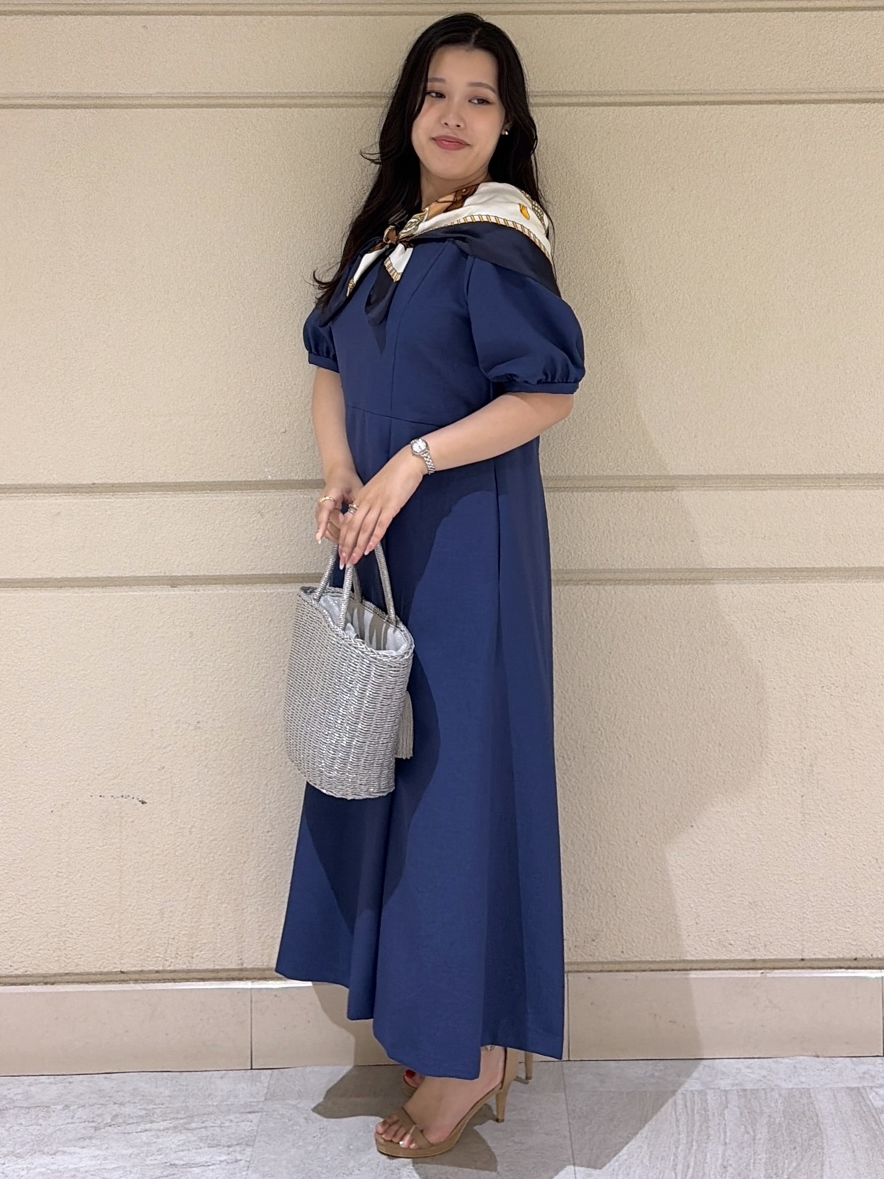 Momokaさんの「COUP DE CHANCE｜【手洗い可／日本製】サックワンピース」を使ったコーディネート