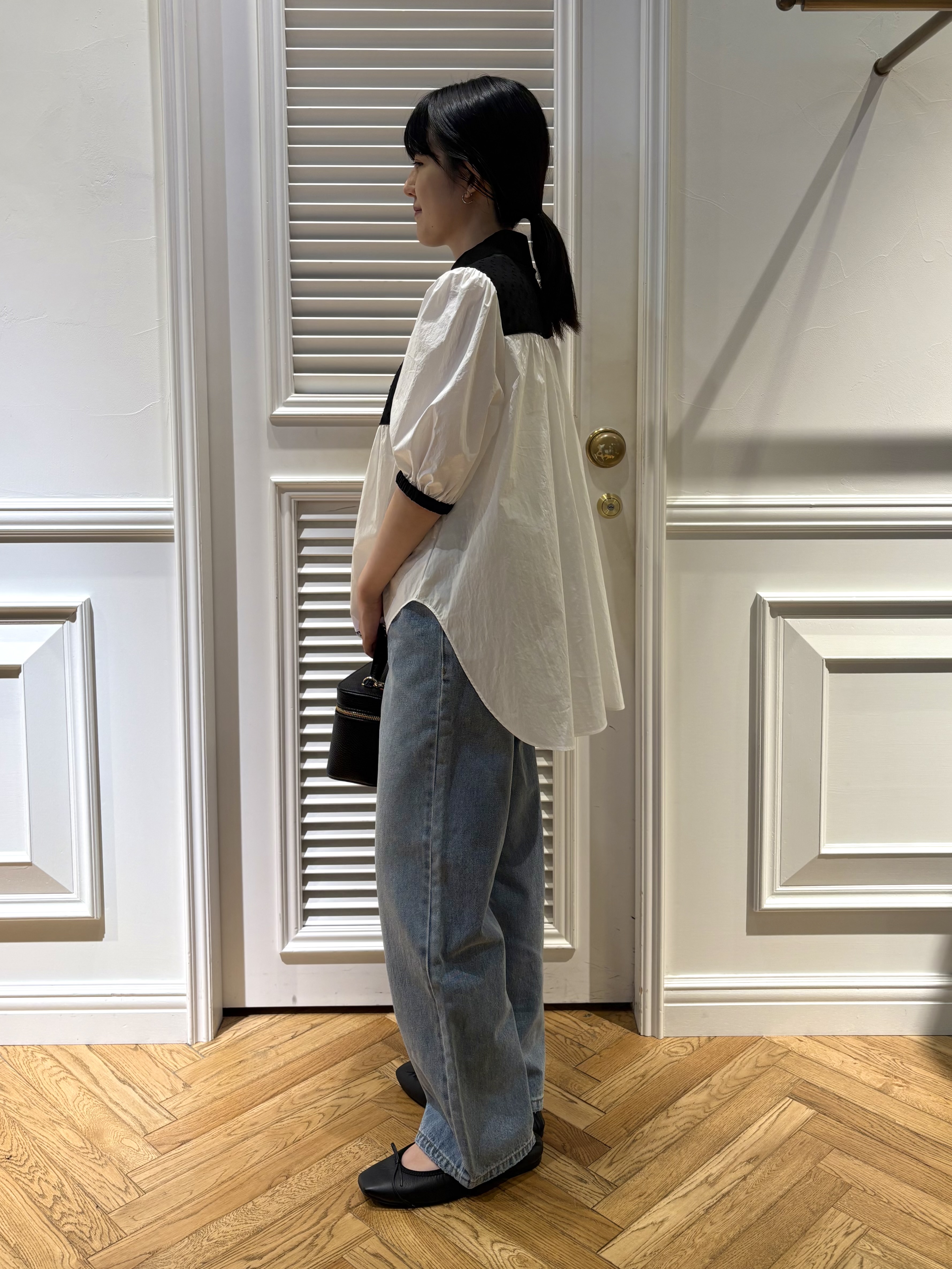 cocoさんの「DRESSTERIOR｜【着映え】パフスリーブ ブザムブラウス」を使ったコーディネート