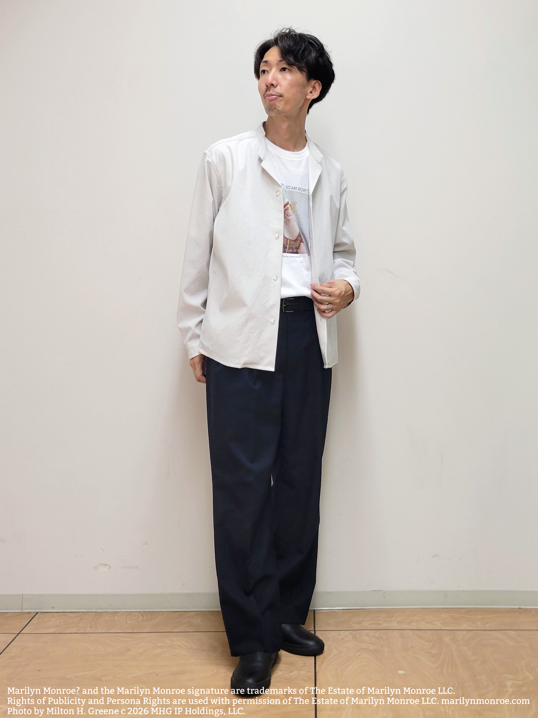 piroyaさんの「TAKEO KIKUCHI｜【撥水・洗える・シワになりにくい】 リランチェ（R） シャツ」を使ったコーディネート