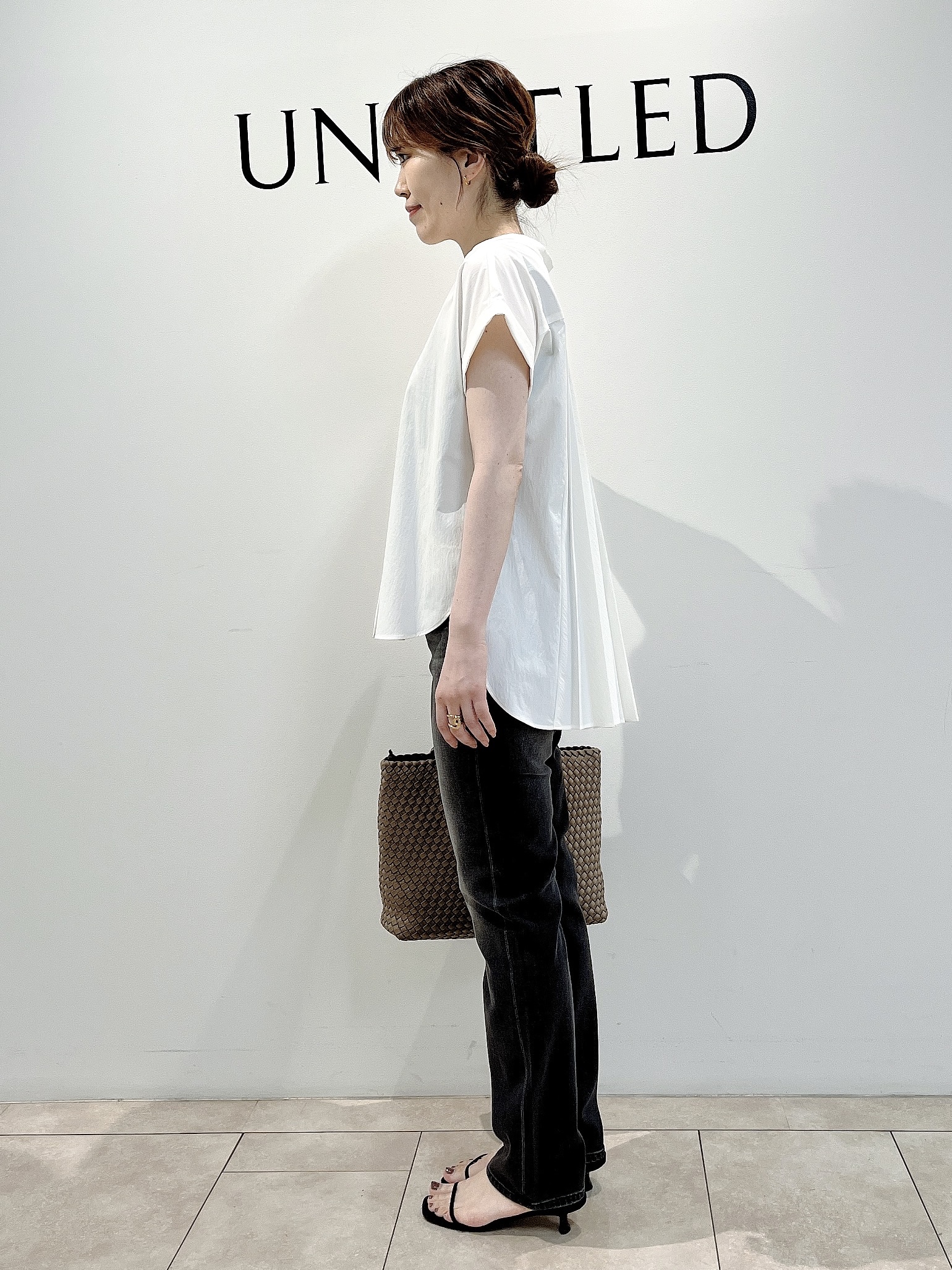 hayaさんの「UNTITLED｜【新色追加/人気デニム】MAKE&times;DENIMスリムストレート」を使ったコーディネート