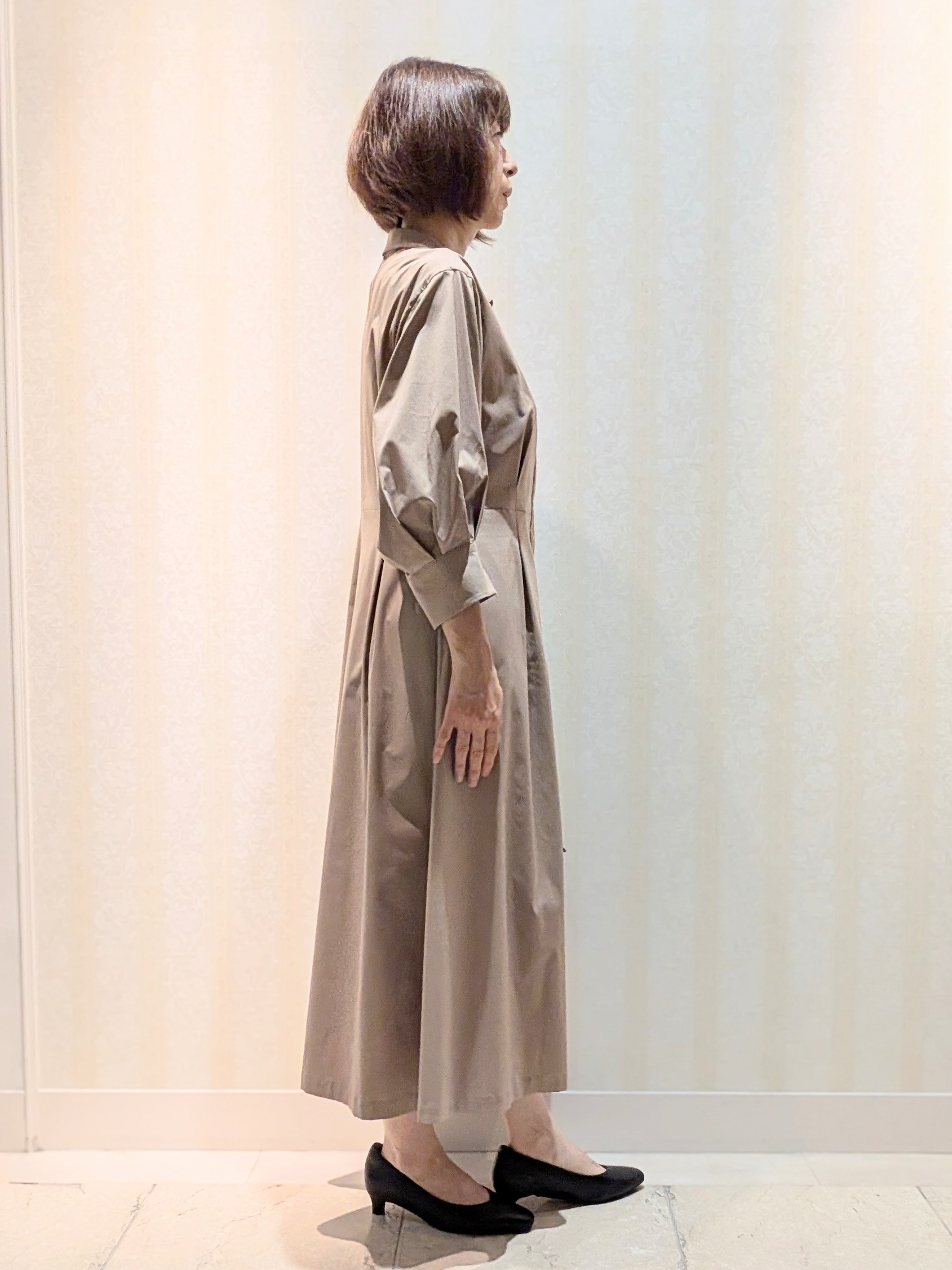Ariさんの「Reflect｜タイプライターシャツロングワンピース」を使ったコーディネート