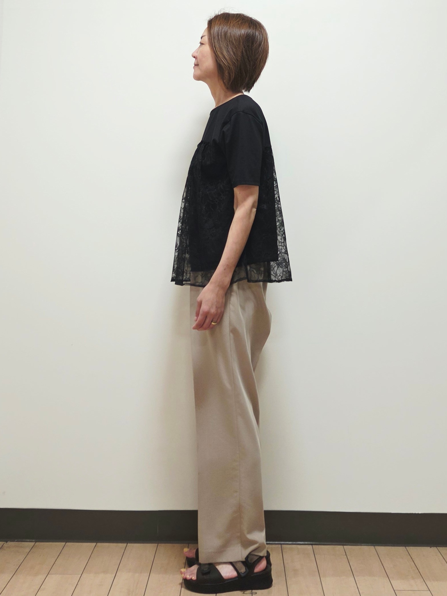 yuuさんの「Reflect｜【UVカット／接触冷感／手洗い可】ラッセルレースプルオーバー」を使ったコーディネート