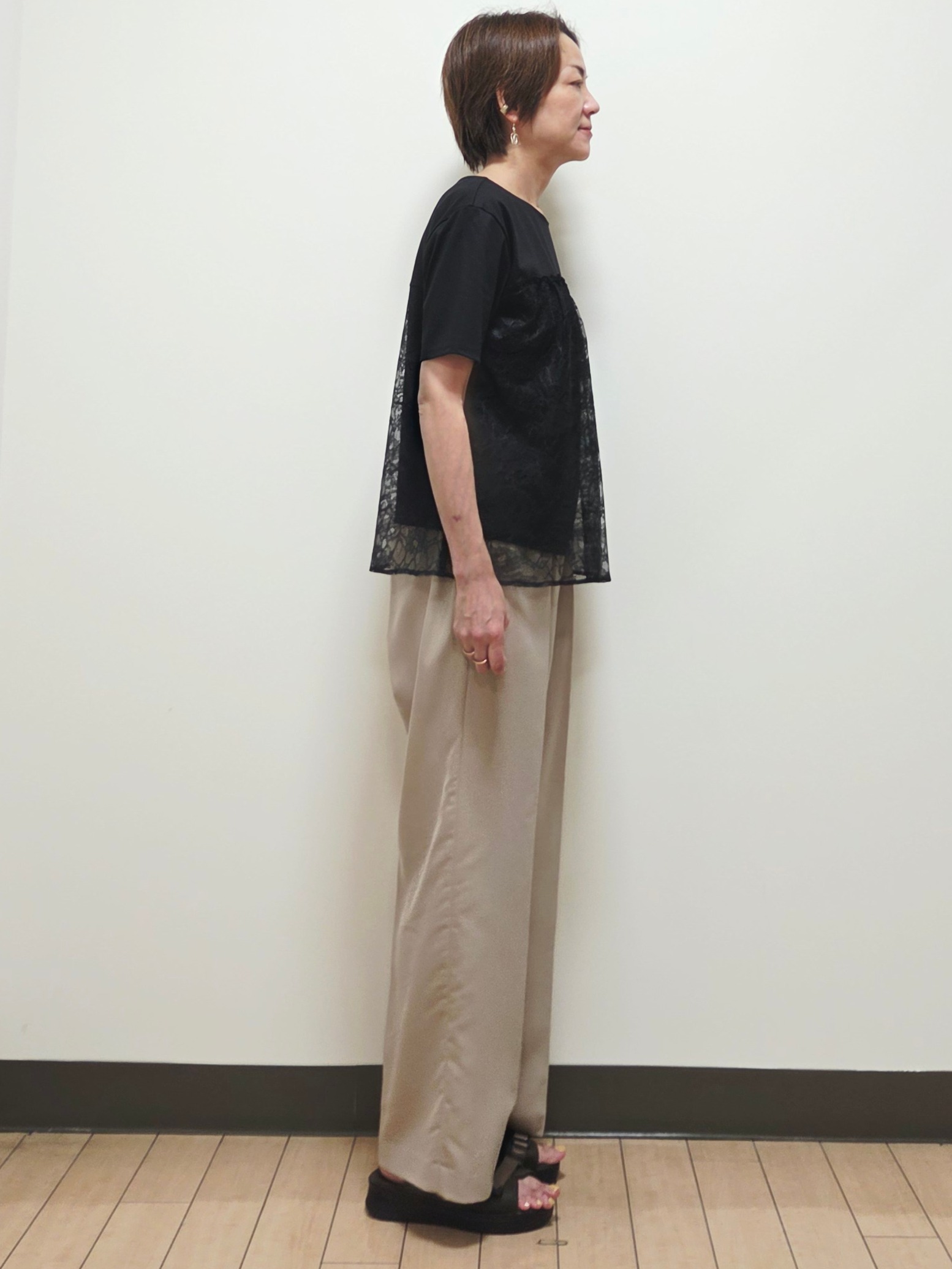 yuuさんの「Reflect｜【UVカット／接触冷感／手洗い可】ラッセルレースプルオーバー」を使ったコーディネート