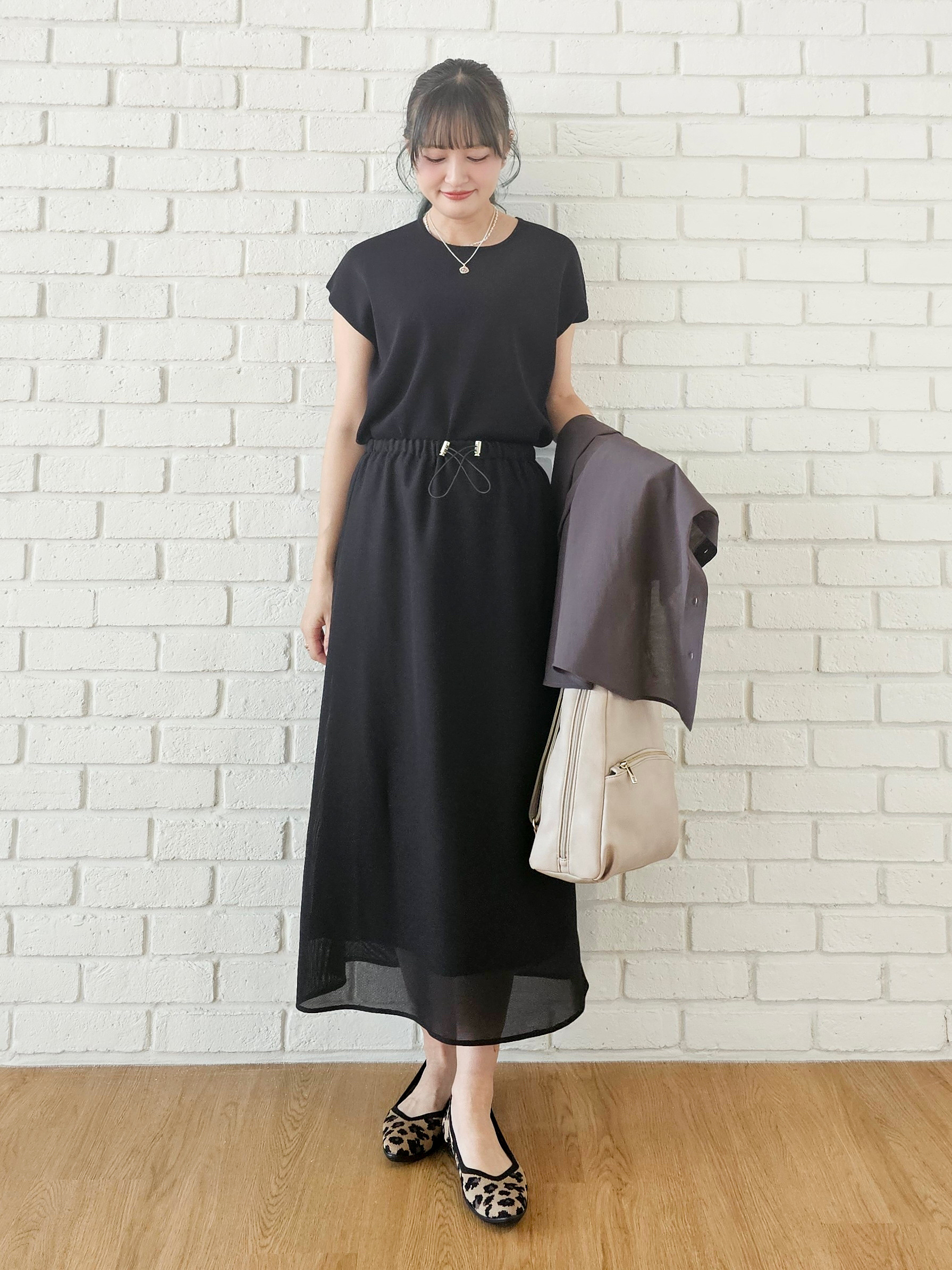 ゆゆさんの「SHOO･LA･RUE｜【通気性〇/S-LL/洗濯機可】大人のきちんとベーシックシャツ」を使ったコーディネート