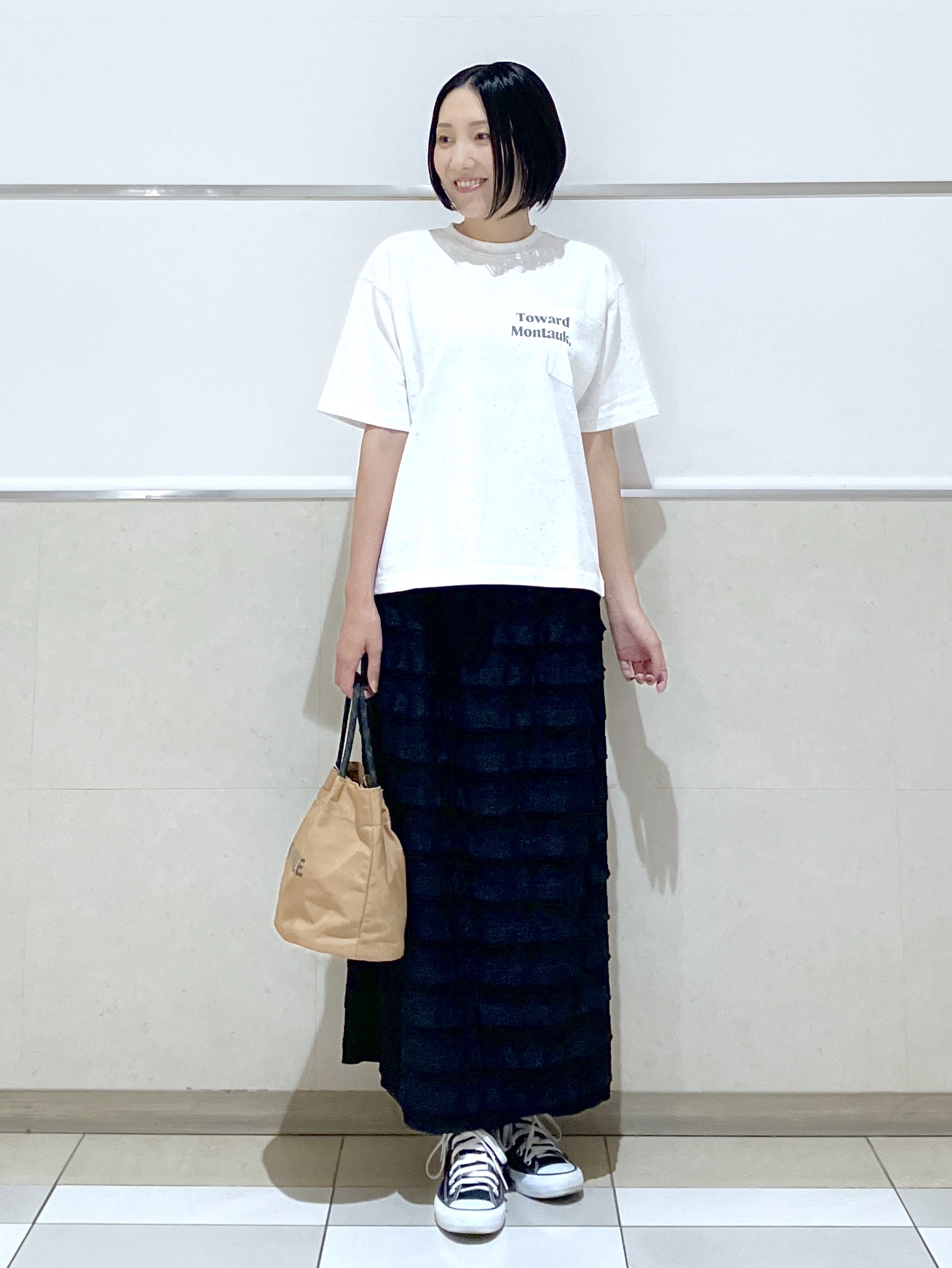 eriko さんの「Dessin｜カラーネップ ポケットTシャツ」を使ったコーディネート