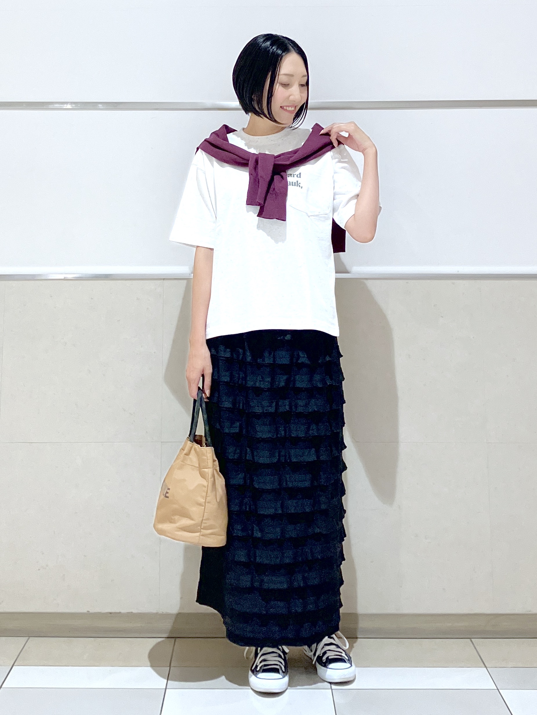 eriko さんの「Dessin｜カラーネップ ポケットTシャツ」を使ったコーディネート