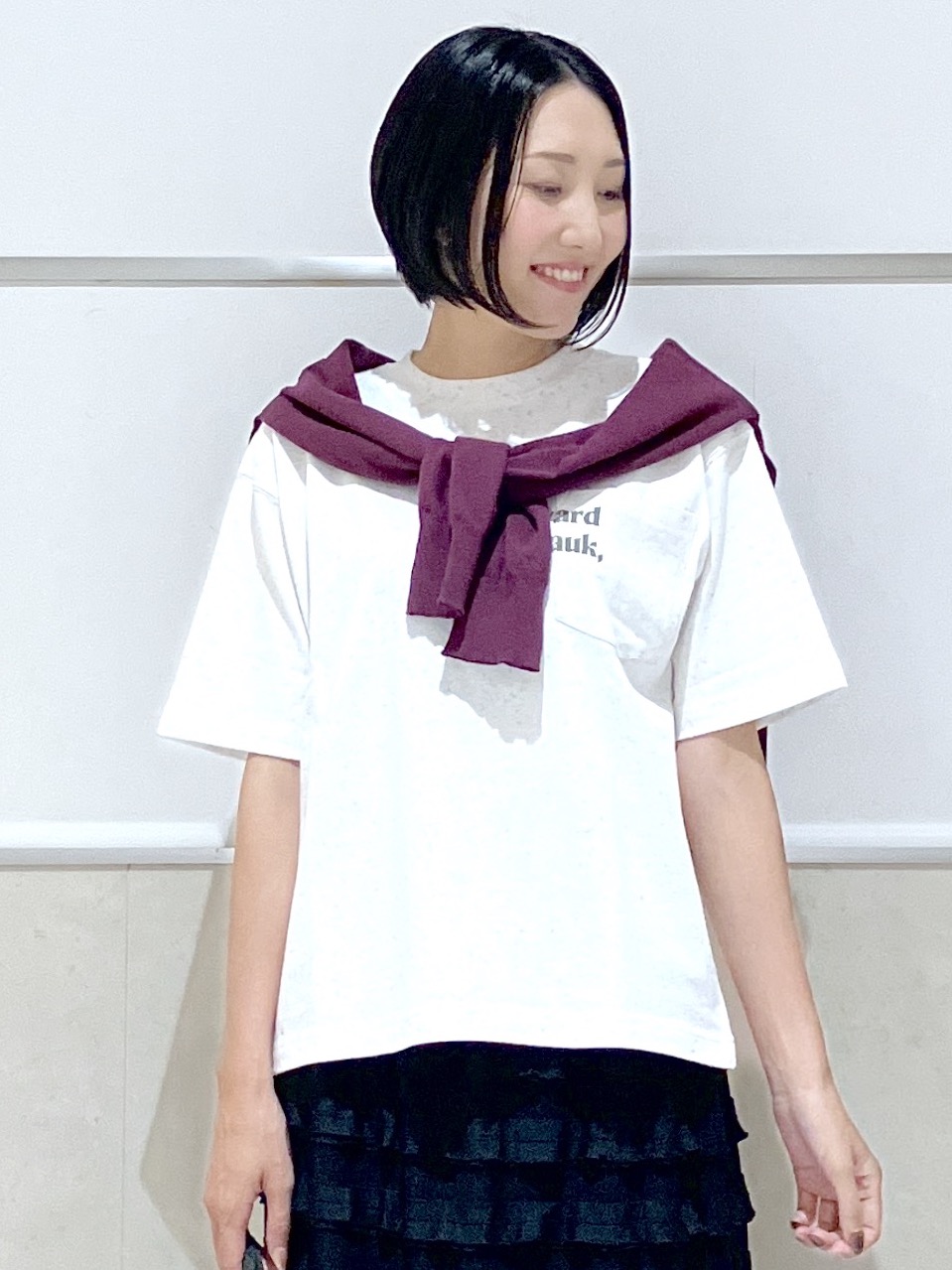 eriko さんの「Dessin｜カラーネップ ポケットTシャツ」を使ったコーディネート