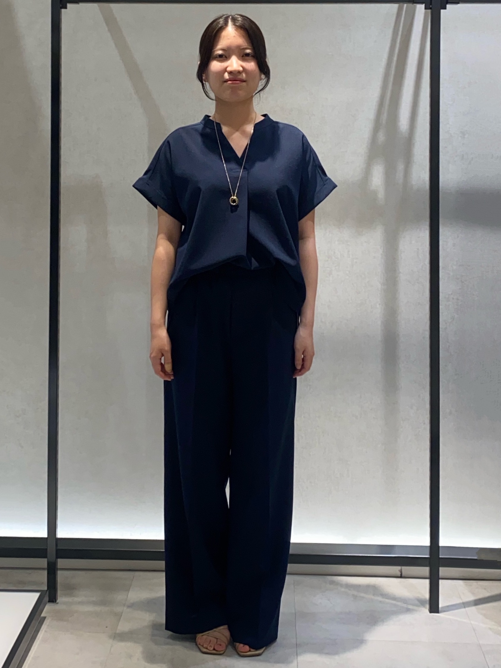たなべさんの「UNTITLED｜【セットアップ可/通気性/UVカット】エアリークールブラウス」を使ったコーディネート