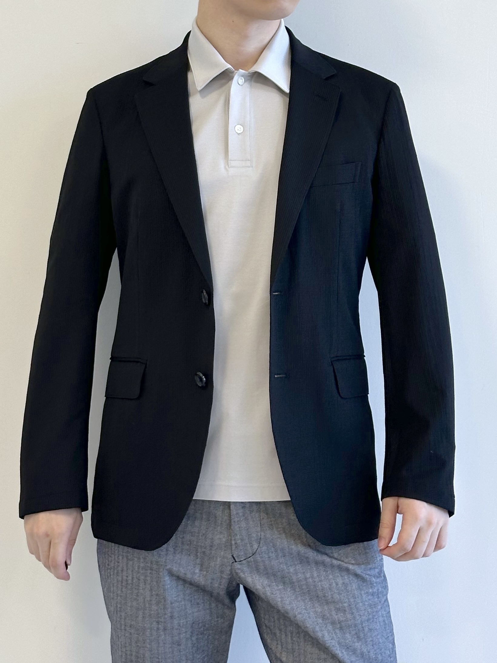 イッシーさんの「TAKEO KIKUCHI｜【Begin5月号掲載/通気性】トリコットサッカー ジャケット」を使ったコーディネート