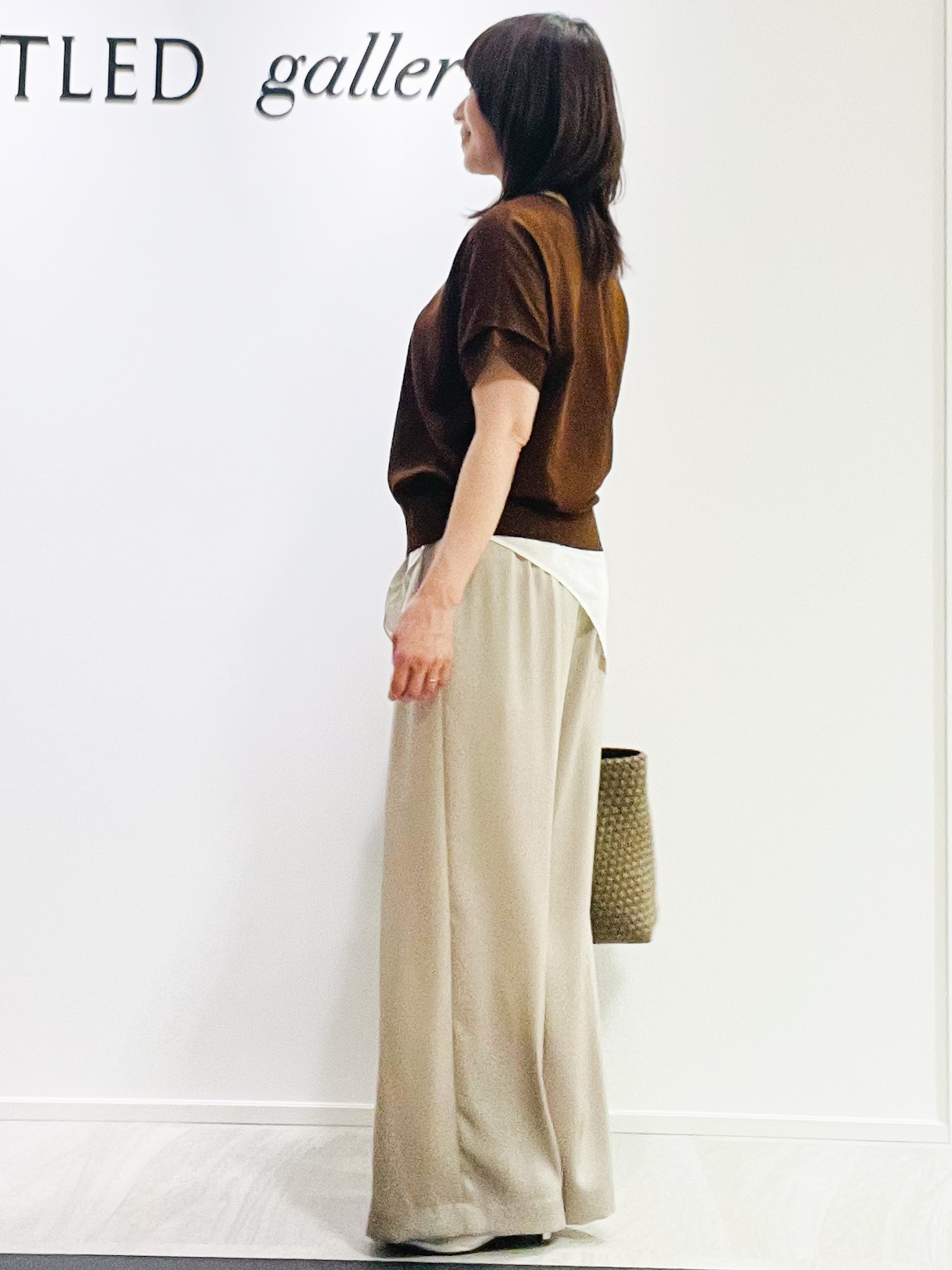 めいさんの「UNTITLED｜【肌に張りつきにくい/前後2WAY】ドライタッチコットンプルオーバー」を使ったコーディネート