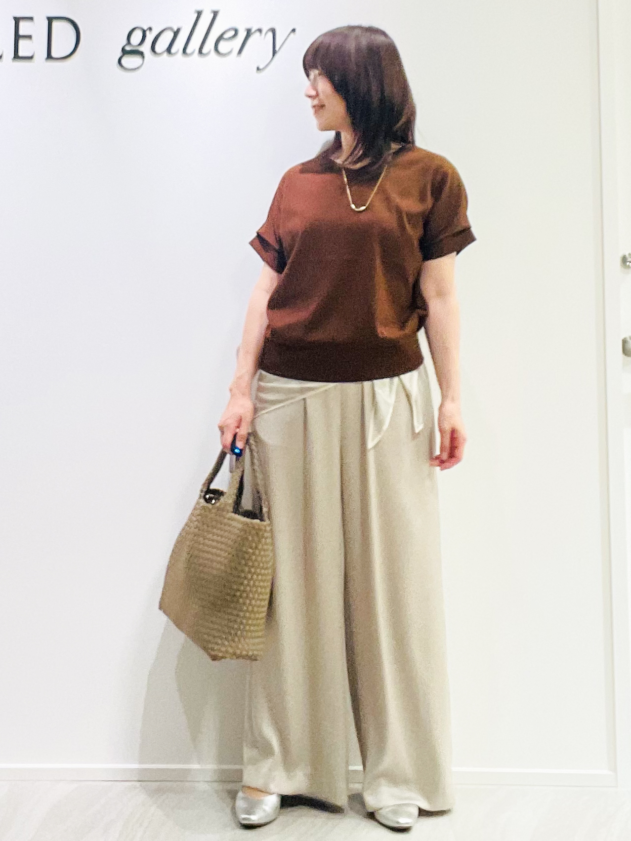 めいさんの「UNTITLED｜【肌に張りつきにくい/前後2WAY】ドライタッチコットンプルオーバー」を使ったコーディネート
