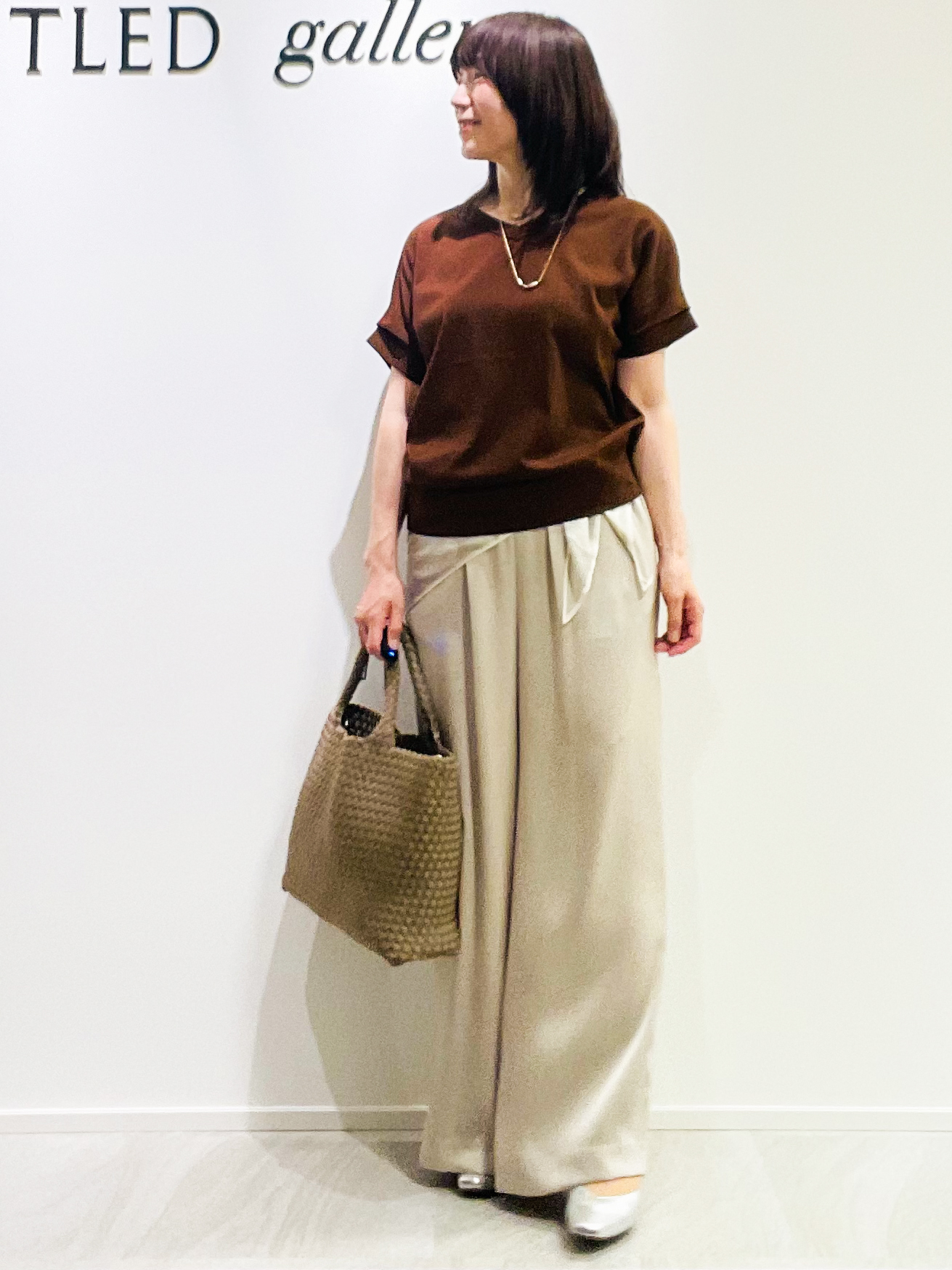 めいさんの「UNTITLED｜【肌に張りつきにくい/前後2WAY】ドライタッチコットンプルオーバー」を使ったコーディネート