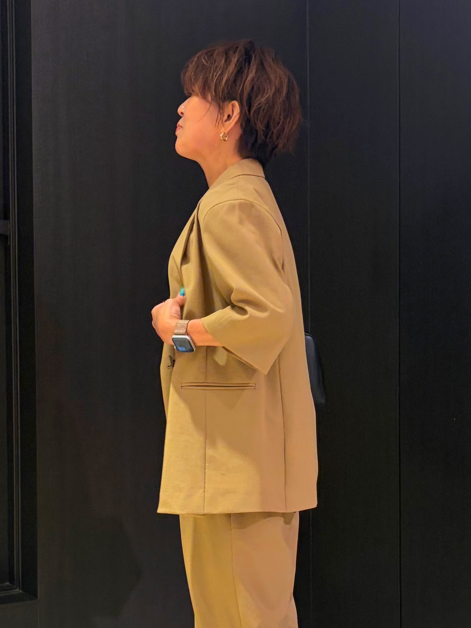 sayakaさんの「UNTITLED｜【セットアップ可/UVカット/通気性】エアリークール半袖ジャケット」を使ったコーディネート