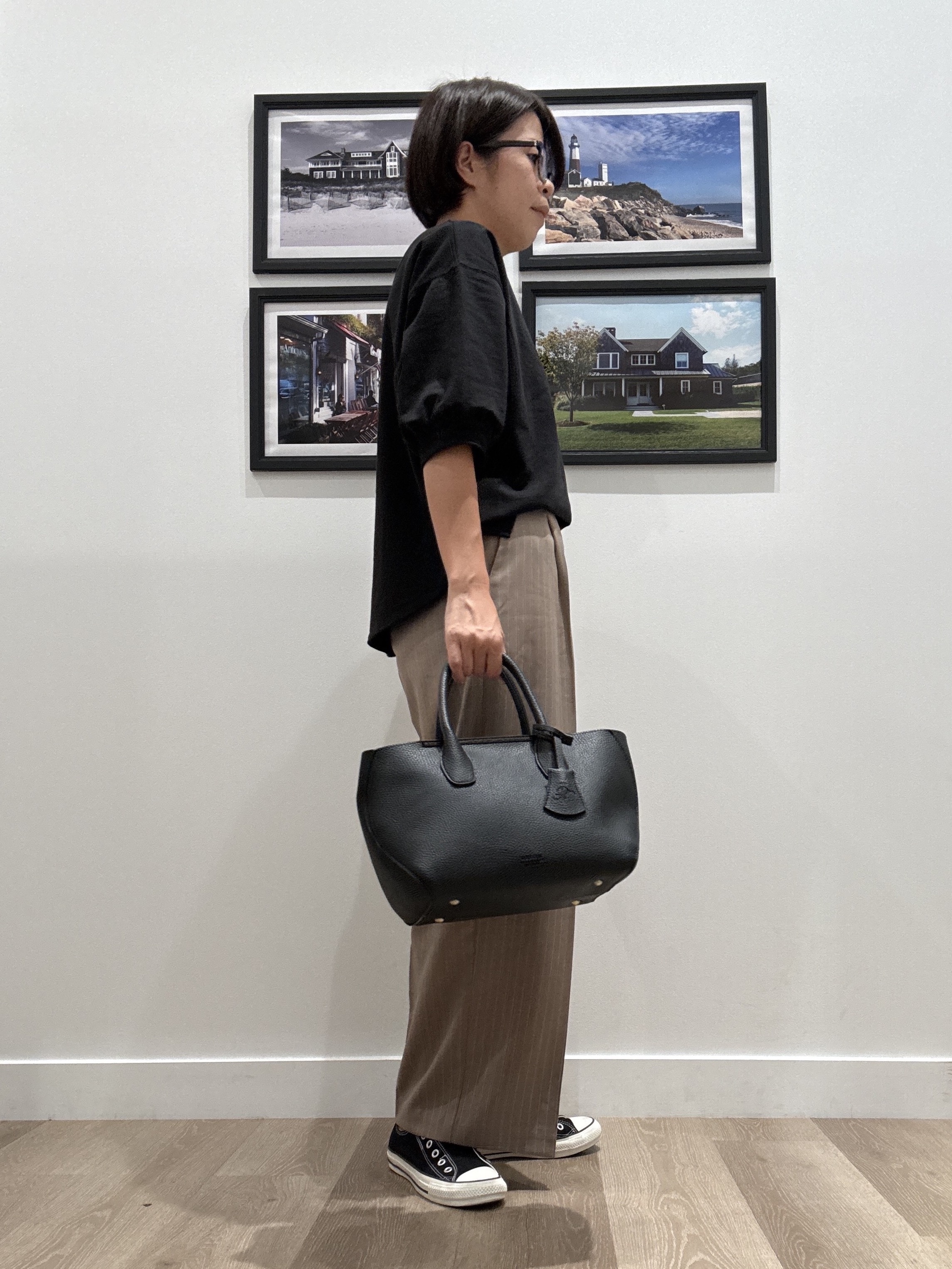 Naoさんの「Dessin｜バックヘンリーカットソー5分袖」を使ったコーディネート