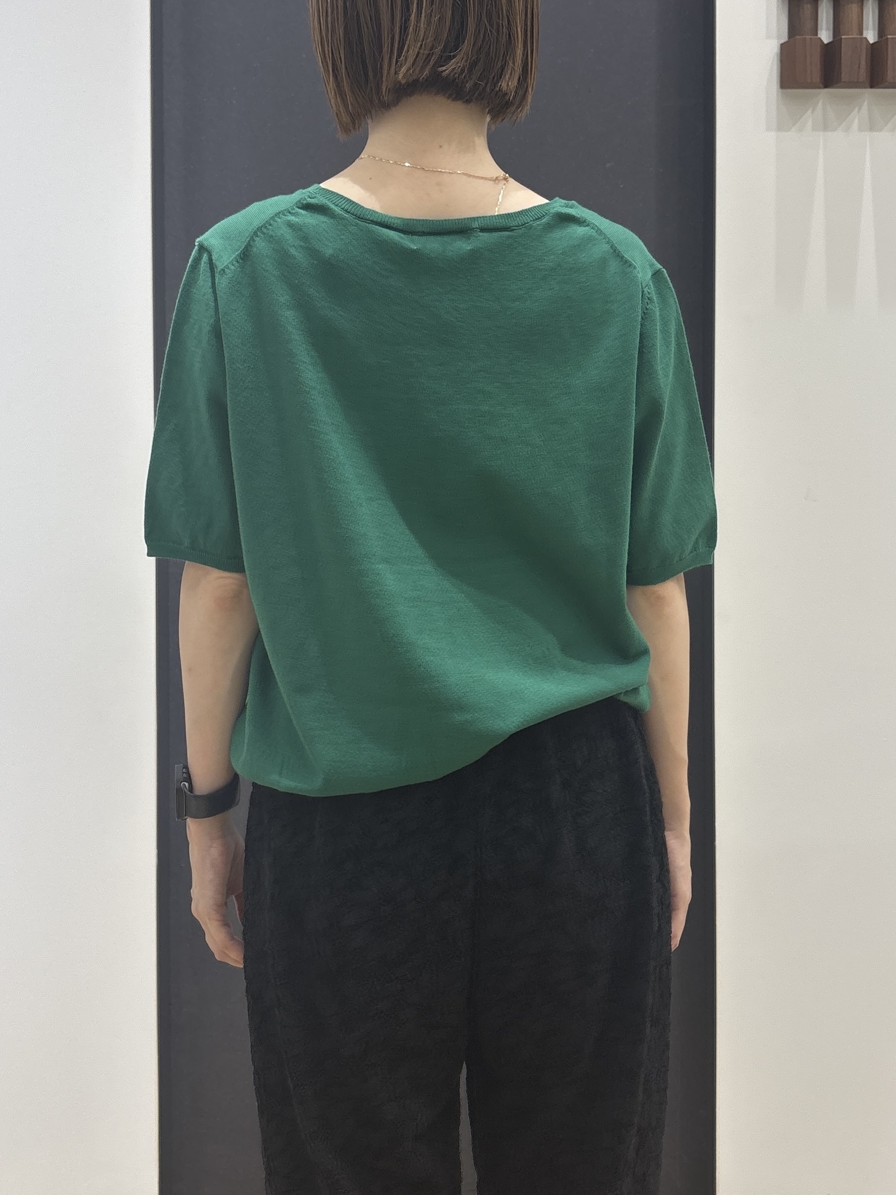 risaさんの「Dessin｜【9色展開/接触冷感/UVカット】ドライタッチサマーニットT」を使ったコーディネート