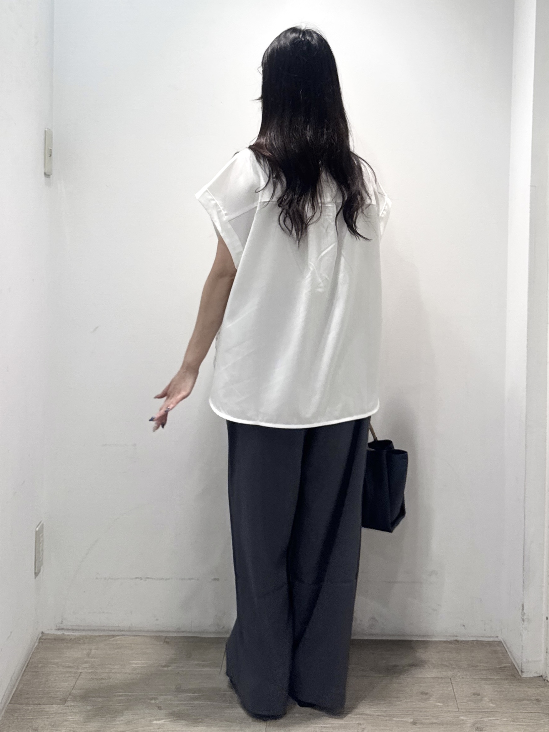 yuicciさんの「OPAQUE.CLIP｜フロントレースブラウス【洗濯機OK】」を使ったコーディネート
