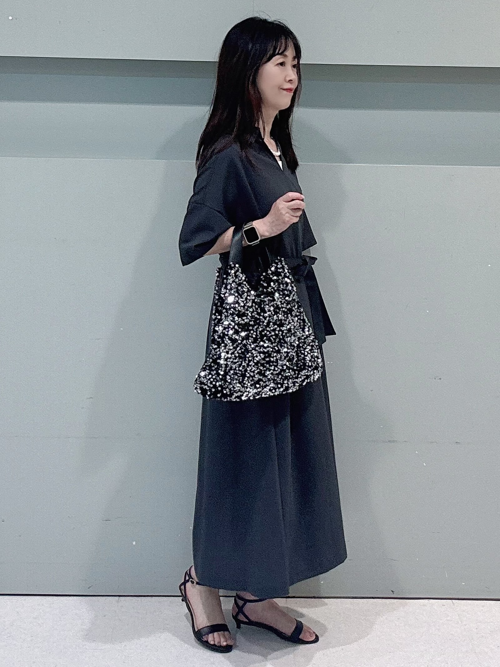makiさんの「UNTITLED｜【UVカット/接触冷感/通気性】エアリークールワンピース」を使ったコーディネート