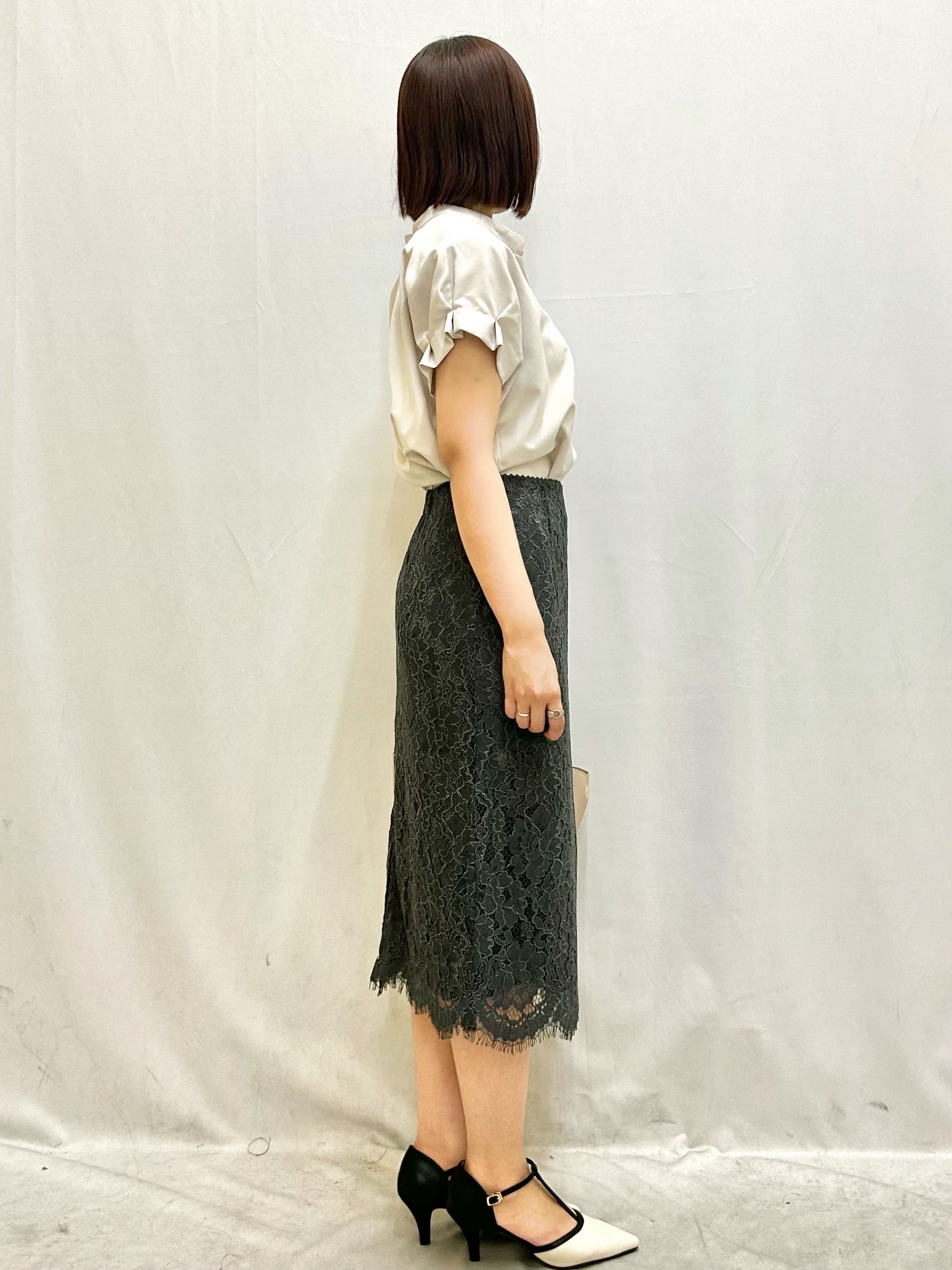 きららさんの「index｜【接触冷感／吸水速乾】タックスキッパーブラウス《防シワ／イージーアイロン／洗濯機OK／9col》」を使ったコーディネート