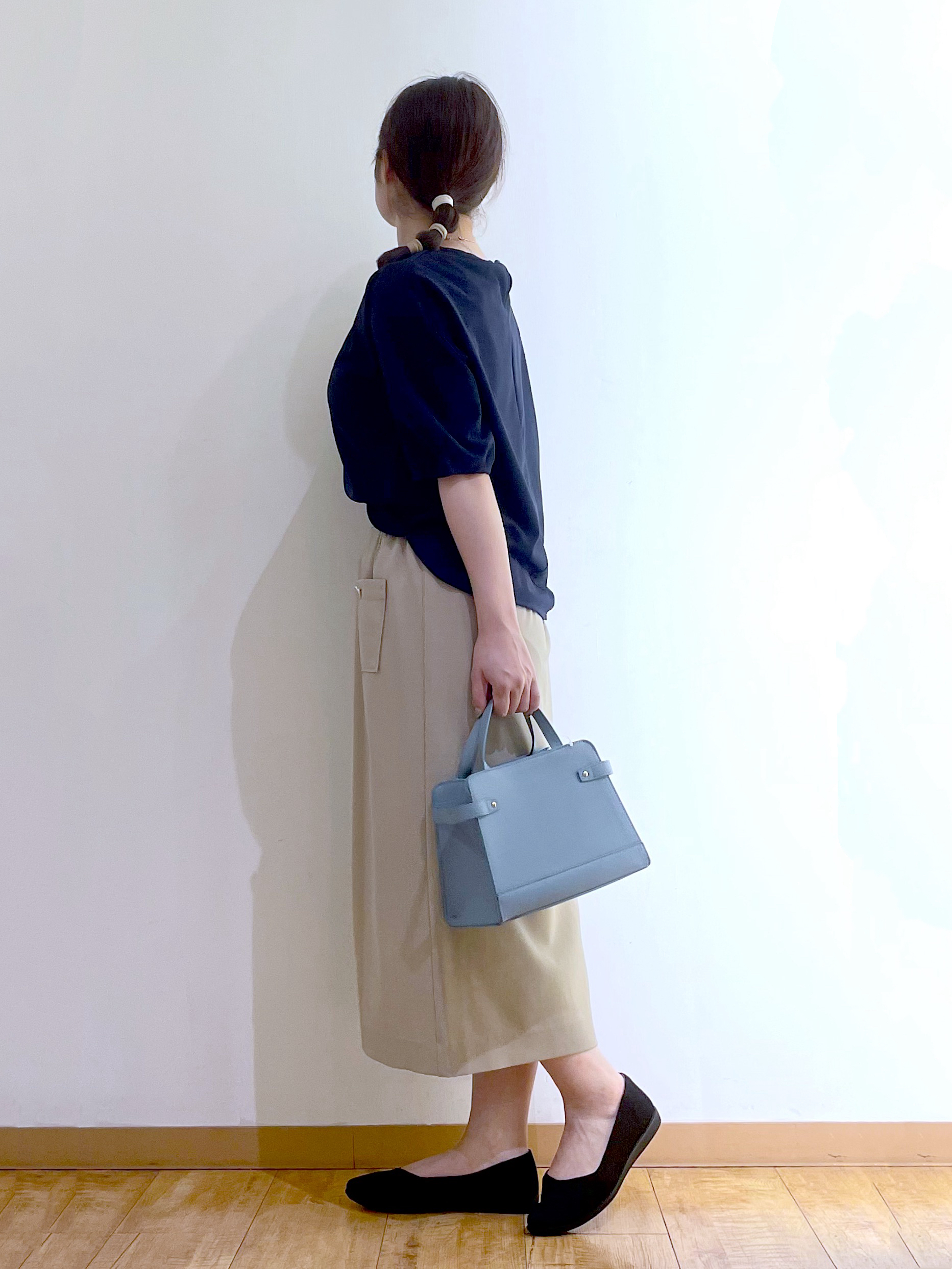 かのさんの「SHOO･LA･RUE｜【2点セット/洗濯機可/S-LL】インせず着られる ネックレス付き 5分袖Ｔシャツ」を使ったコーディネート