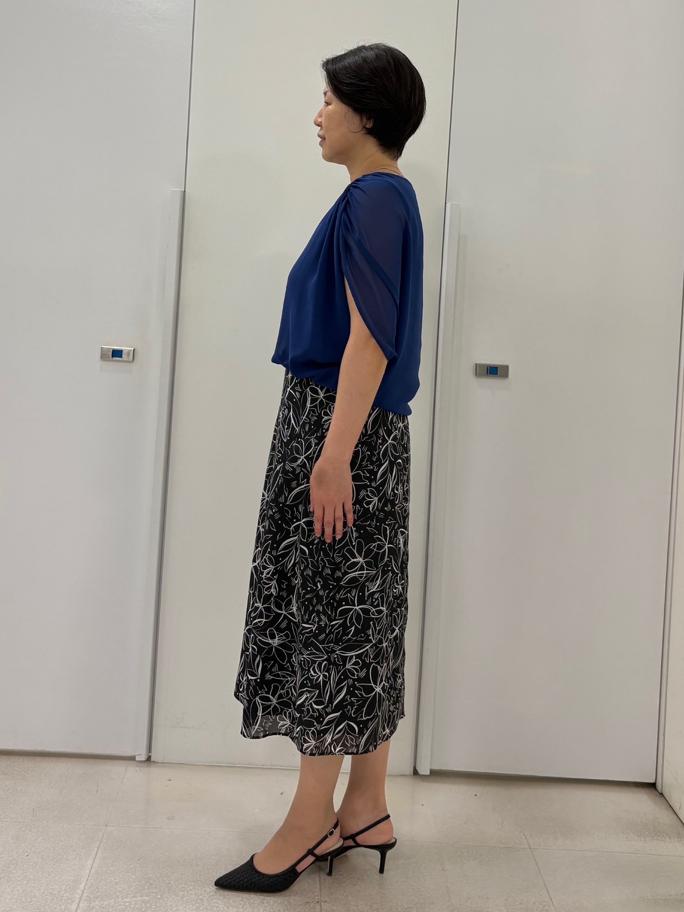 hIさんの「COUP DE CHANCE｜【日本製/インナー付き】ギャザースリーブプルオーバー」を使ったコーディネート