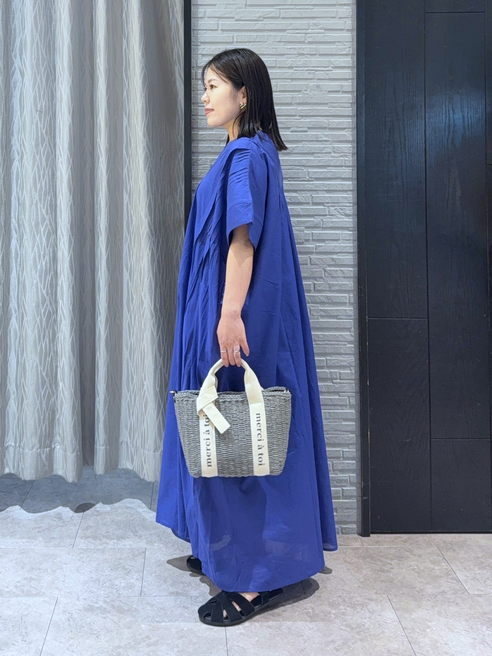 chさんの「THE SHOP TK｜ゆるラク カフタン風ロングワンピース」を使ったコーディネート