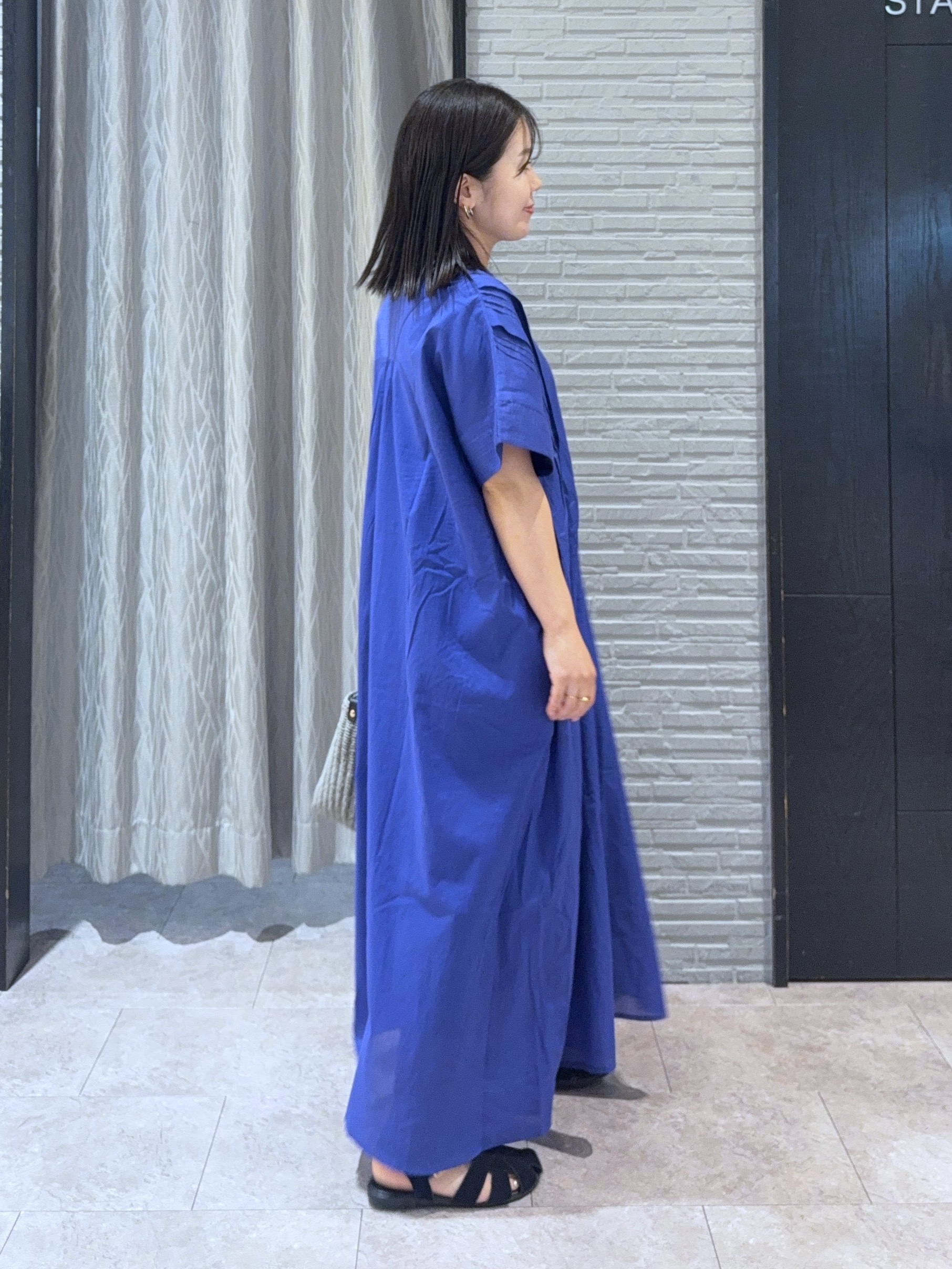 chさんの「THE SHOP TK｜ゆるラク カフタン風ロングワンピース」を使ったコーディネート