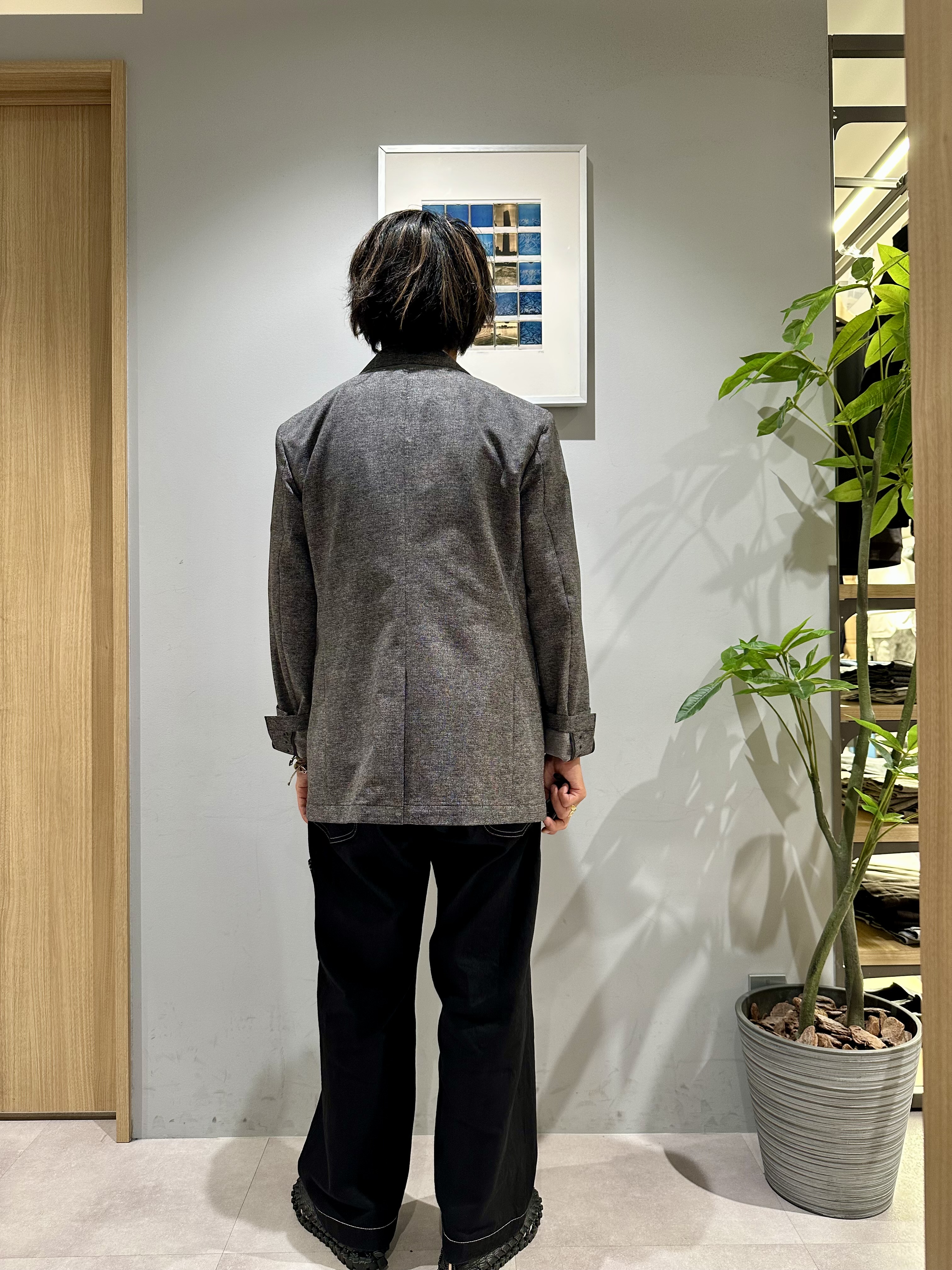 obaさんの「TAKEO KIKUCHI｜【抗菌防臭】COOL DOTS（R）ドビープリント ジャケット」を使ったコーディネート
