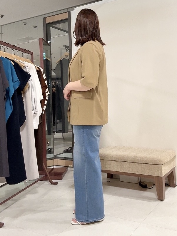 YUIさんの「UNTITLED｜【セットアップ可/UVカット/通気性】エアリークール半袖ジャケット」を使ったコーディネート